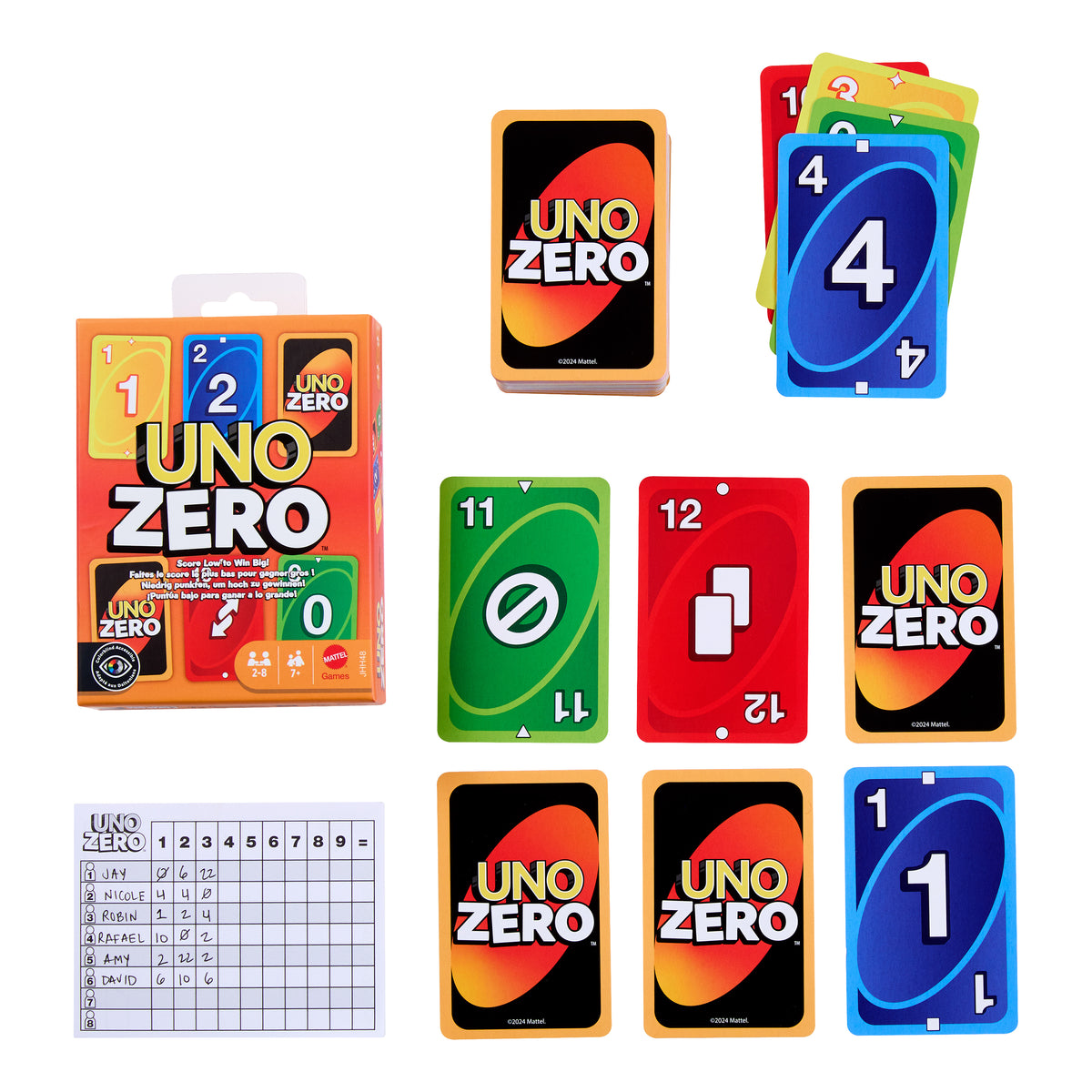 Uno Card Game, Strategic Twist, 112 Cards, Scorebook Included