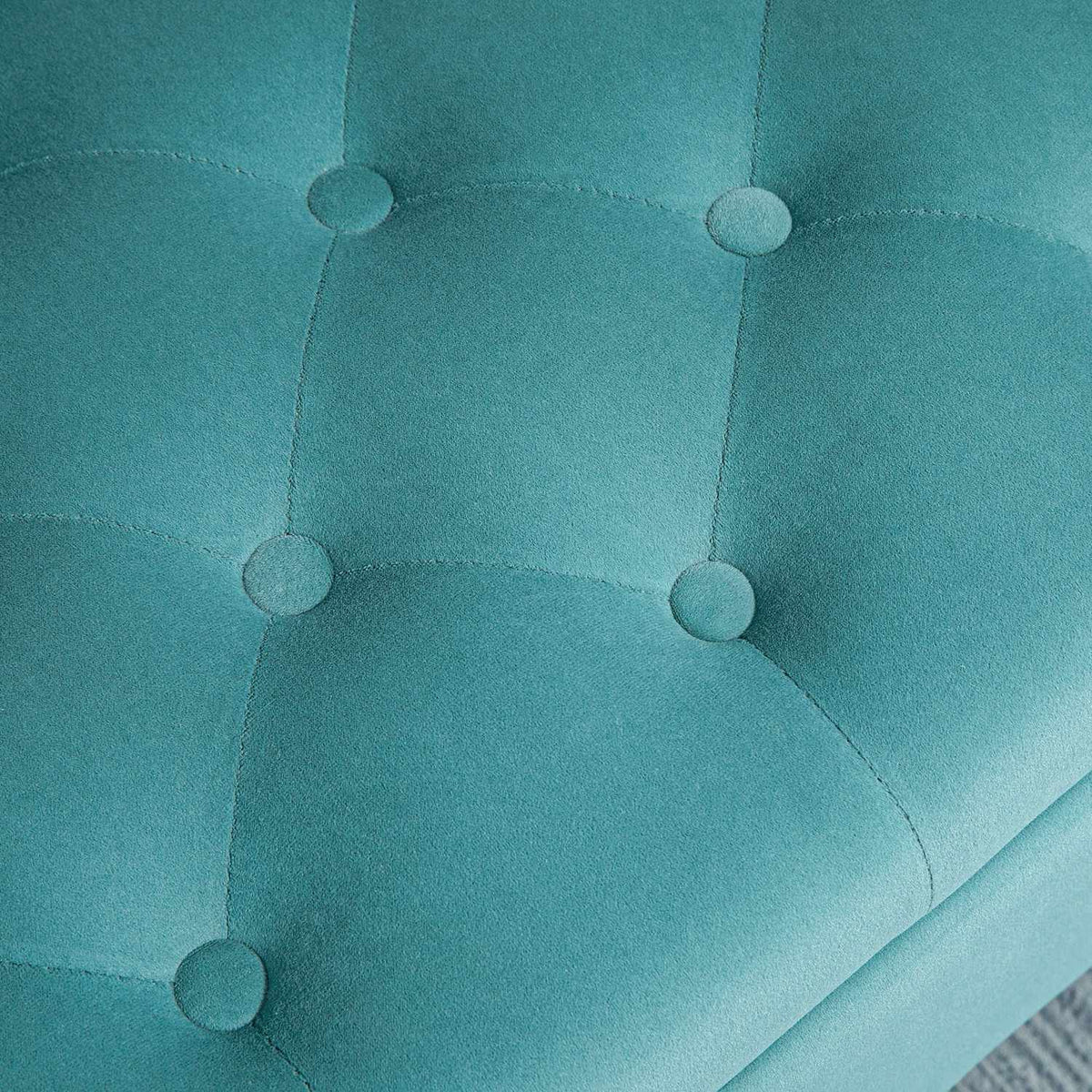 Upholstered Bench, Bed Bench, Bench In Velvet Look, Hallway Bench With Storage Space For Bedroom, Load Capacity Up To 120 Kg, Green, 126 X 48.5 X 47 Cm