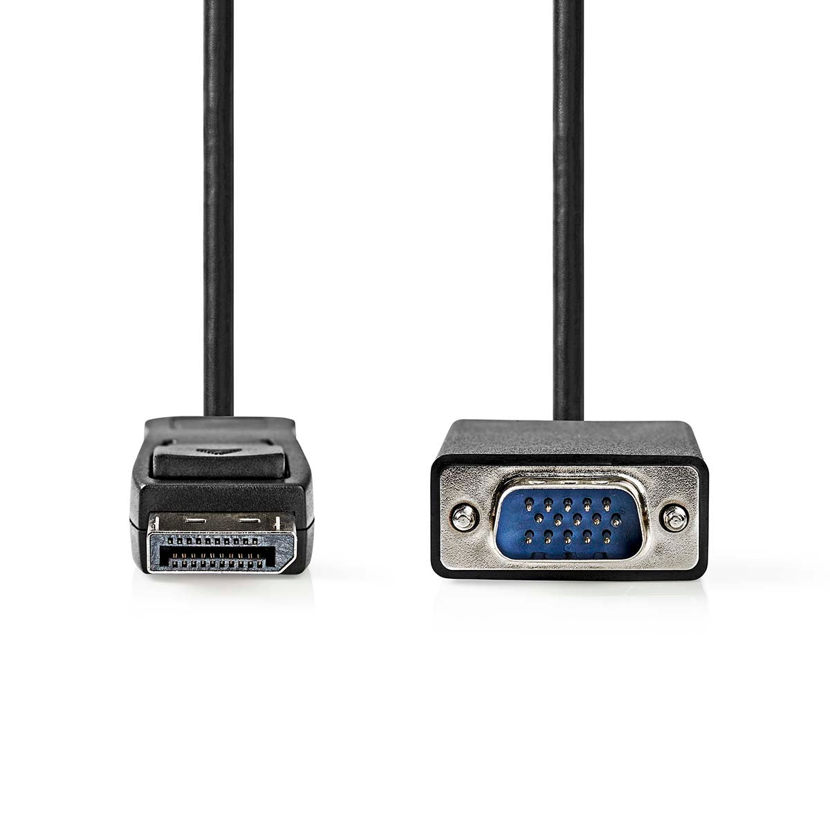 VGA Cable | DisplayPort Male | VGA Male | Nickel Plated | Maximum resolution: 1080p | 1.00 m | Round | PVC | Black | Envelope