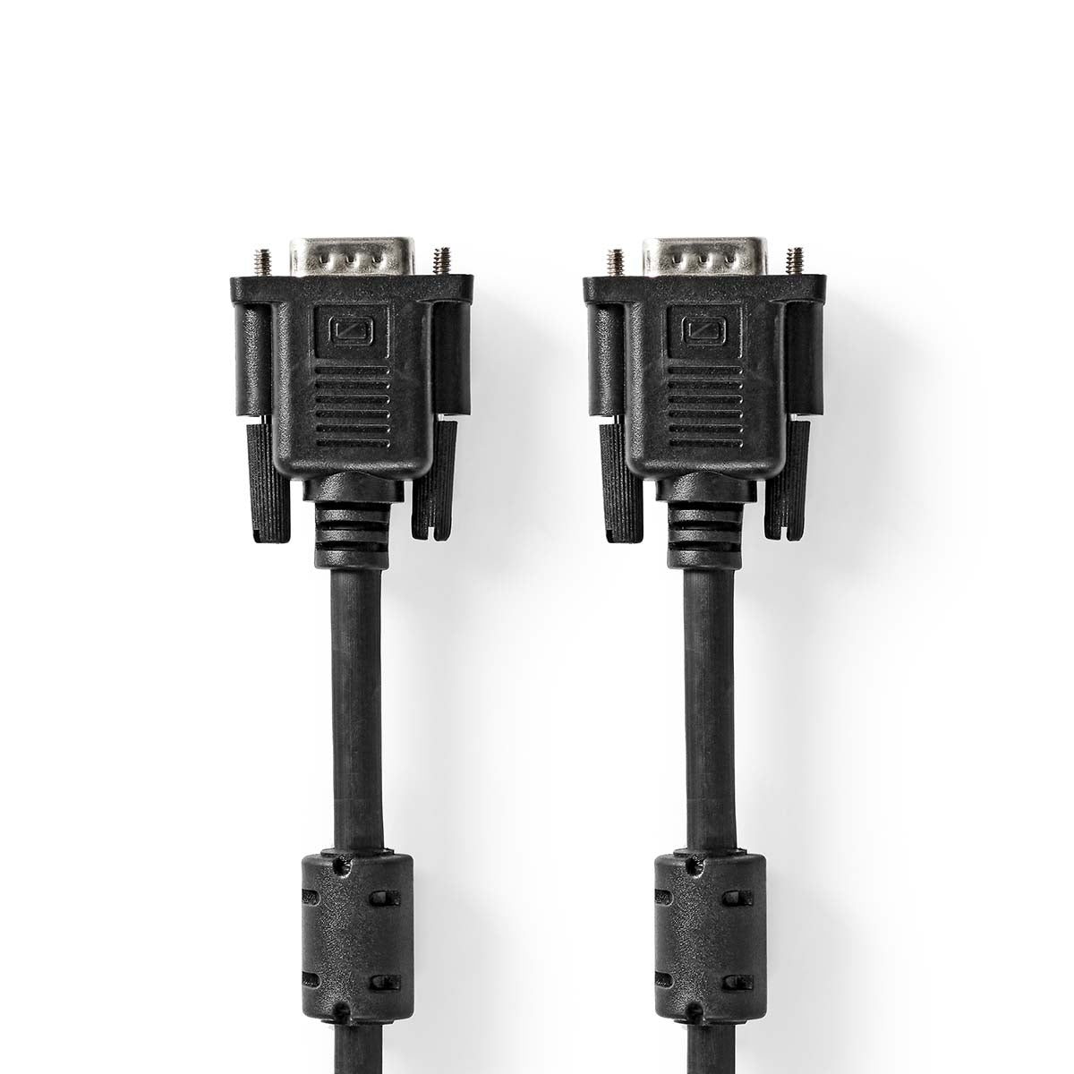 VGA Cable | VGA Male | VGA Male | Nickel Plated | Maximum resolution: 1280x768 | 2.00 m | Round | ABS | Black | Label