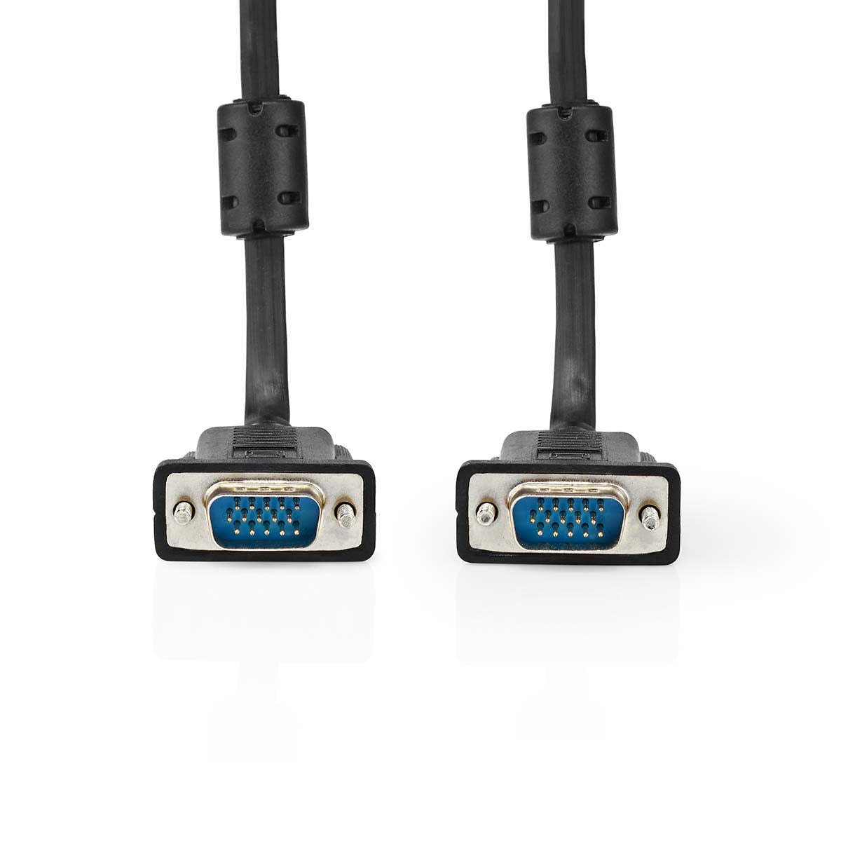 VGA Cable | VGA Male | VGA Male | Nickel Plated | Maximum resolution: 1280x768 | 2.00 m | Round | ABS | Black | Label