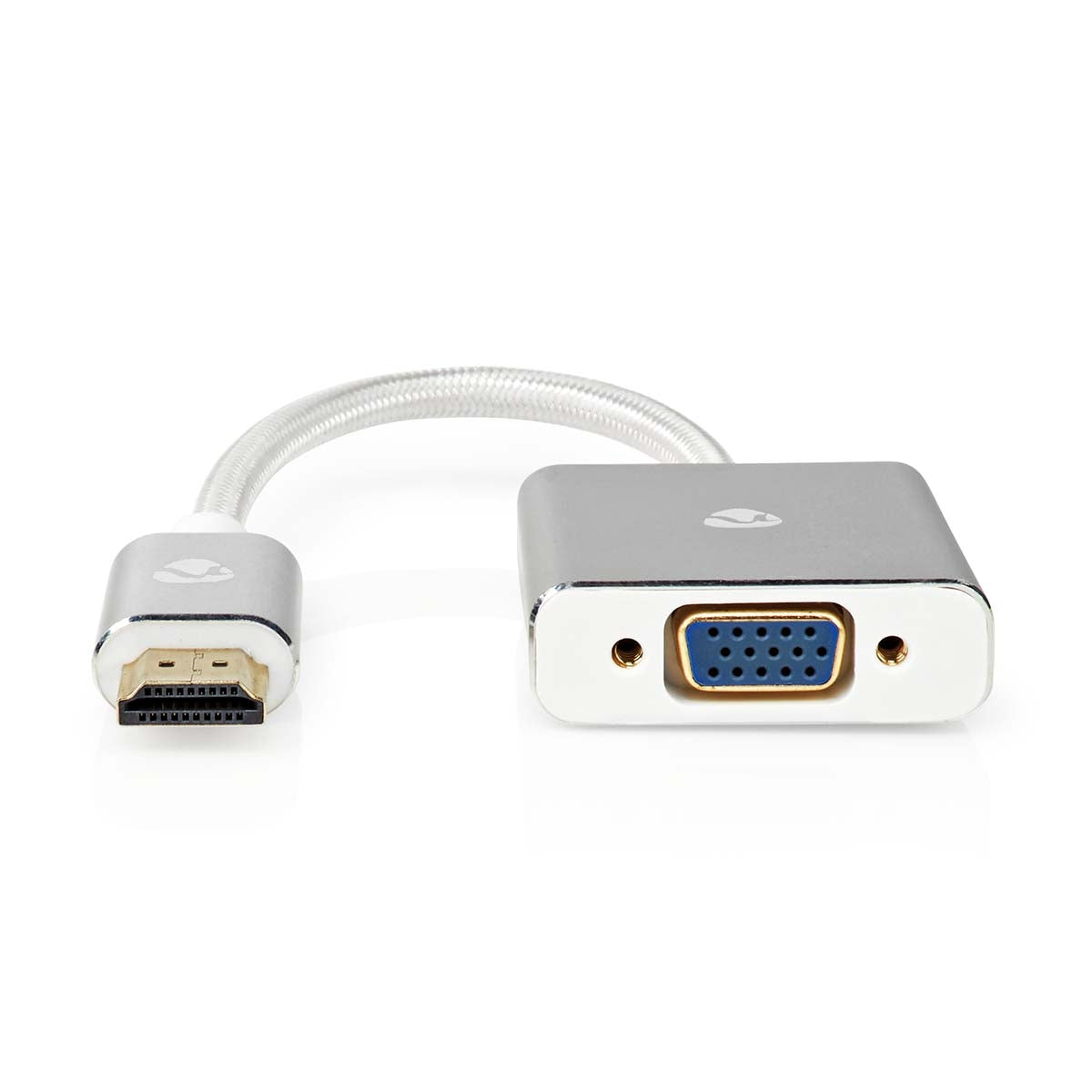 VGA adapter | HDMI™ Connector | VGA female 15p | Gold Plated | Straight | Aluminum | Silver | Carton with covered window