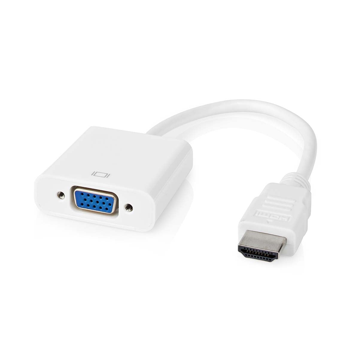 VGA adapter | HDMI™ Connector | VGA female 15p | Nickel Plated | Straight | PVC | White | Box