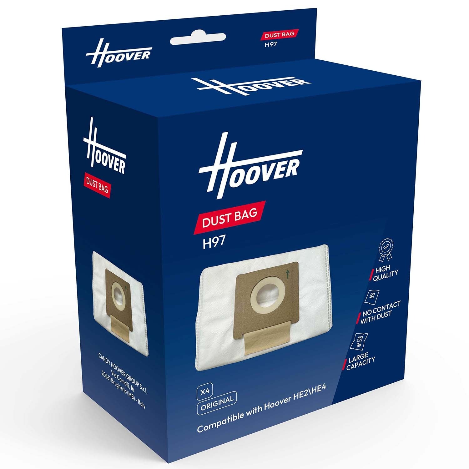 Vacuum Bags H97 for HE2/HE4/HF3, 4-Pack