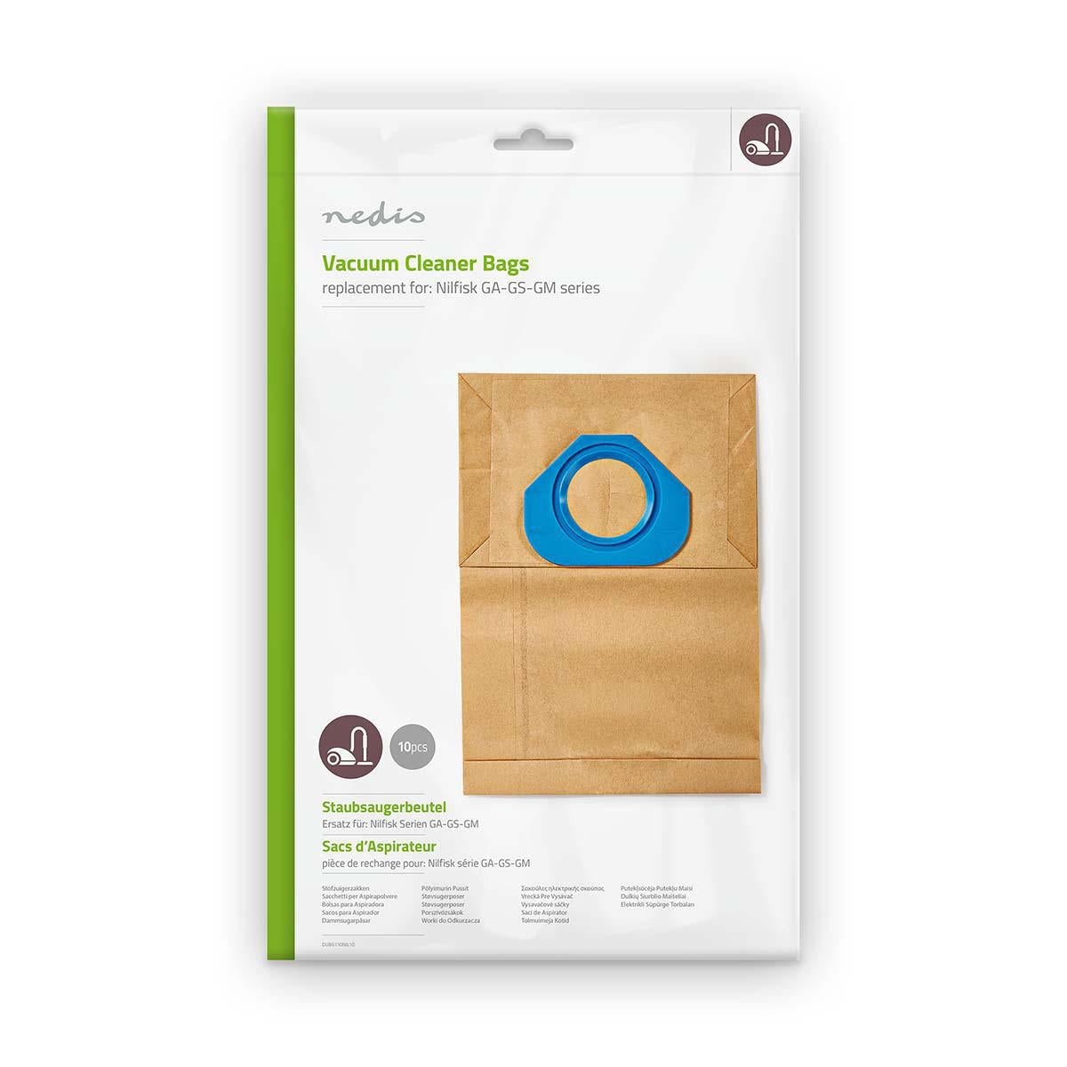 Vacuum bag | 10 pieces. | Paper | Most sold for: Nilfisk | Brown