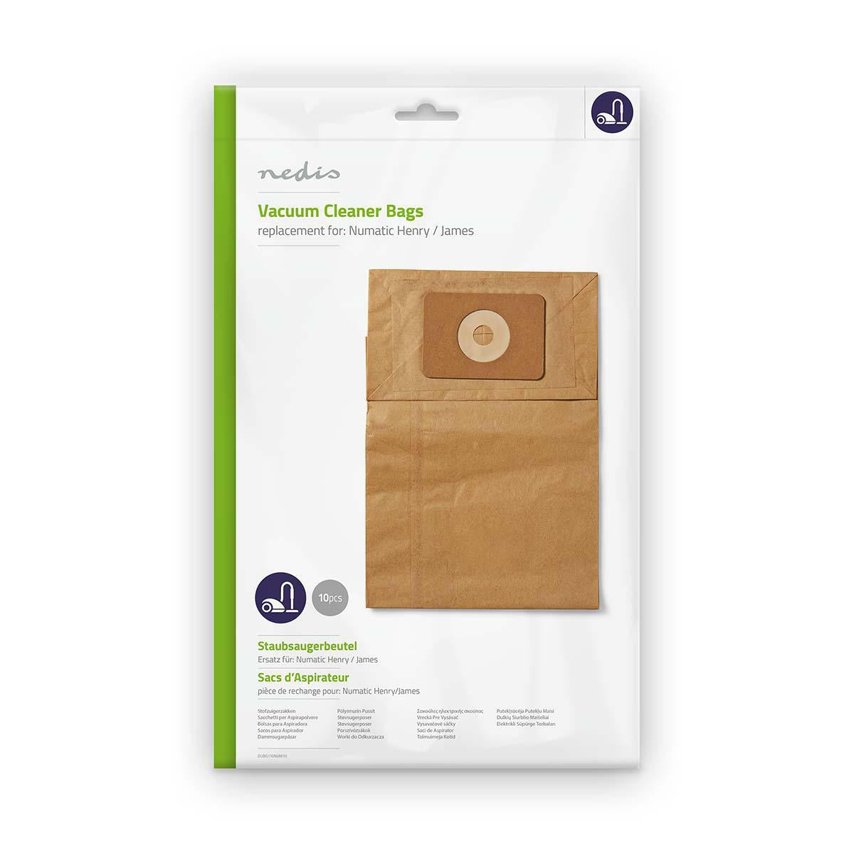 Vacuum bag | 10 pieces. | Paper | Most sold for: Numatic | Brown