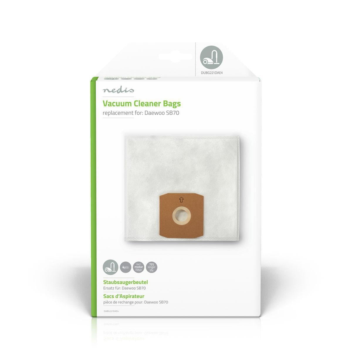 Vacuum bag | 4 pcs. | Synthetic | Most sold for: Daewoo SB70 | White