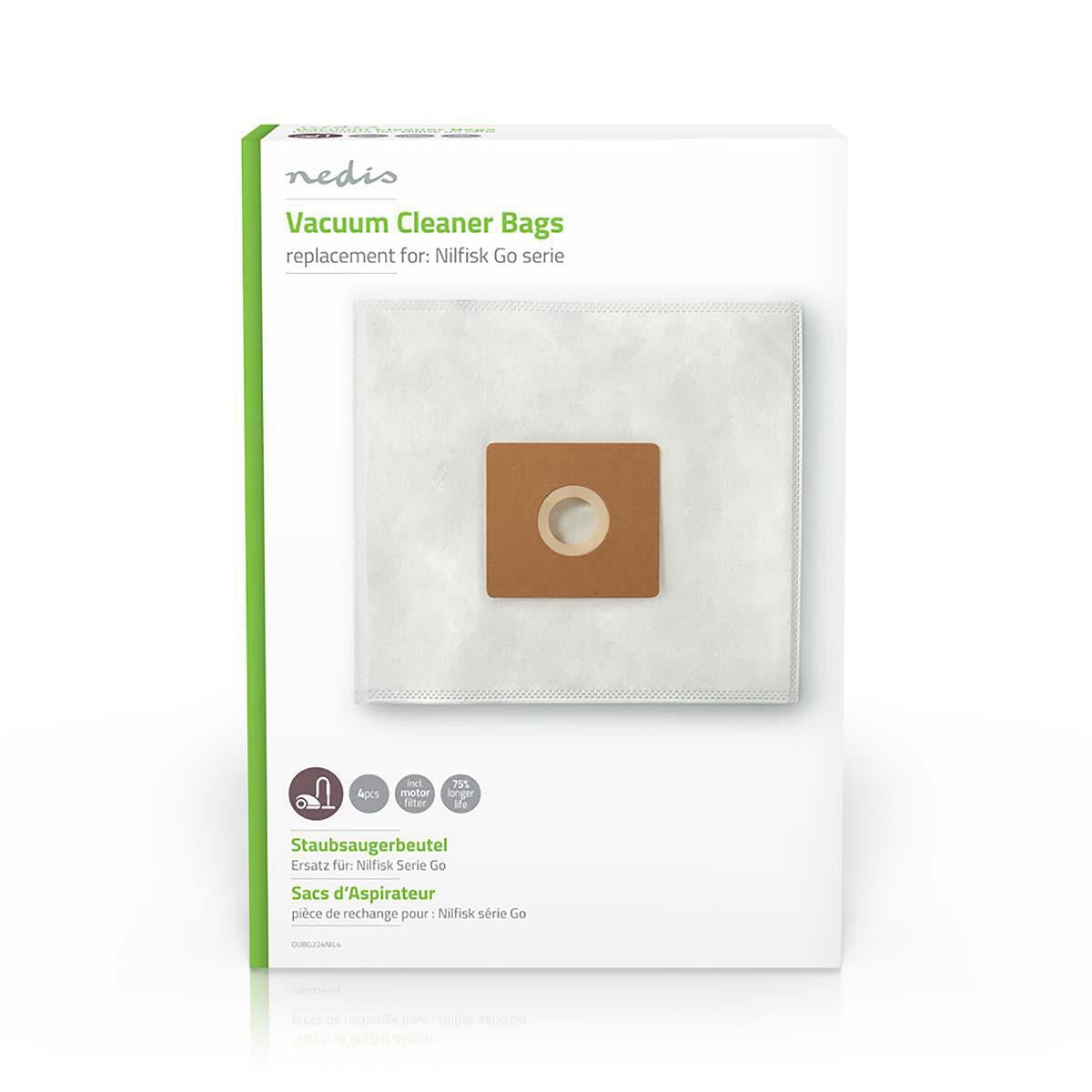 Vacuum bag | 4 pcs. | Synthetic | Most sold for: Nilfisk | White