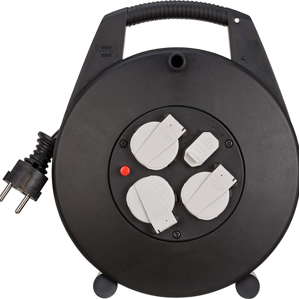 Vario Line 4-way cable reel for indoor use 10 m cable H05VV-F 3G1.5 IP20