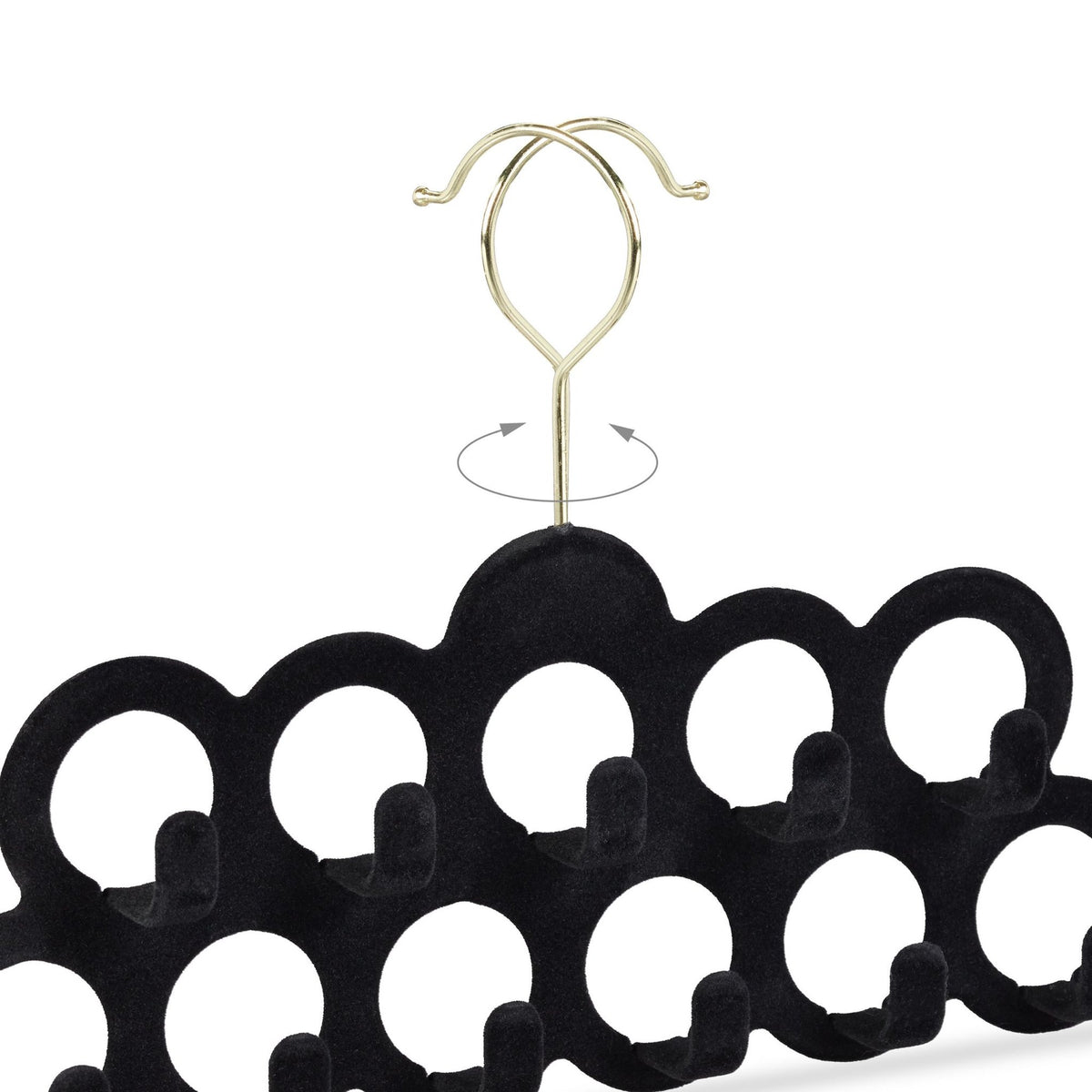 Velvet scarf holder