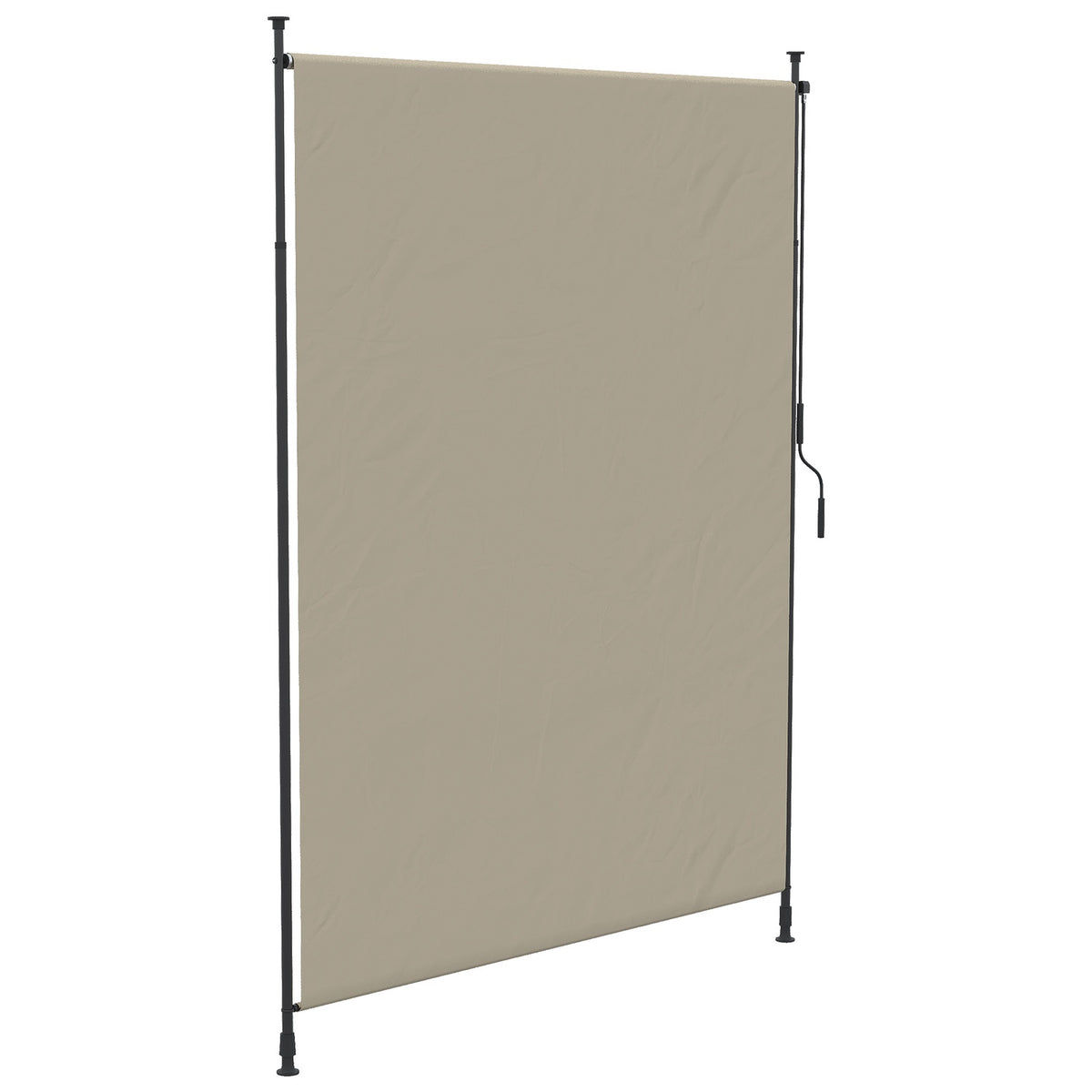 Vertical Awning, 200 X 292 Cm Vertical Awning, Retractable Sun Protection, Adjustable Side Awning, Wind Protection, Aluminum, Sand