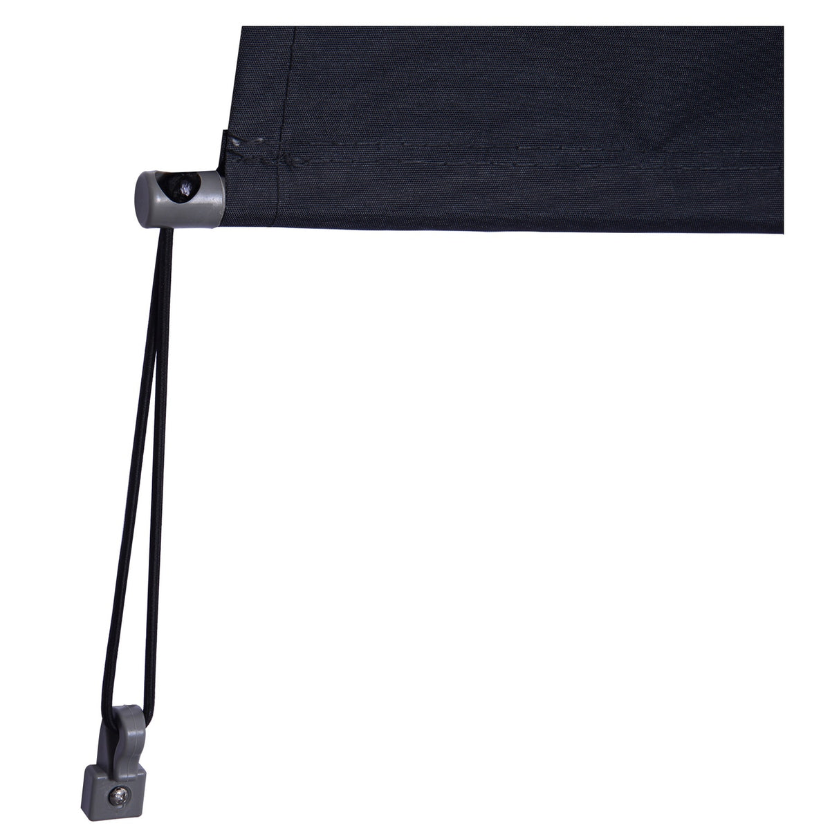Vertical Awning, Balcony Awning With Hand Crank, Wind Protection, Side Blind, Polyester + Aluminum, 120X200Cm