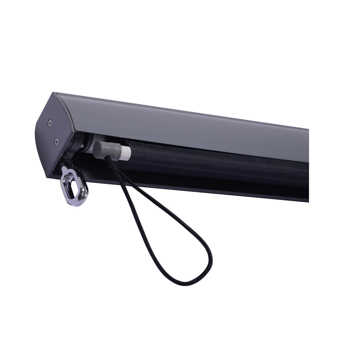 Vertical Awning, Balcony Awning With Hand Crank, Wind Protection, Side Blind, Polyester + Aluminum, 120X200Cm