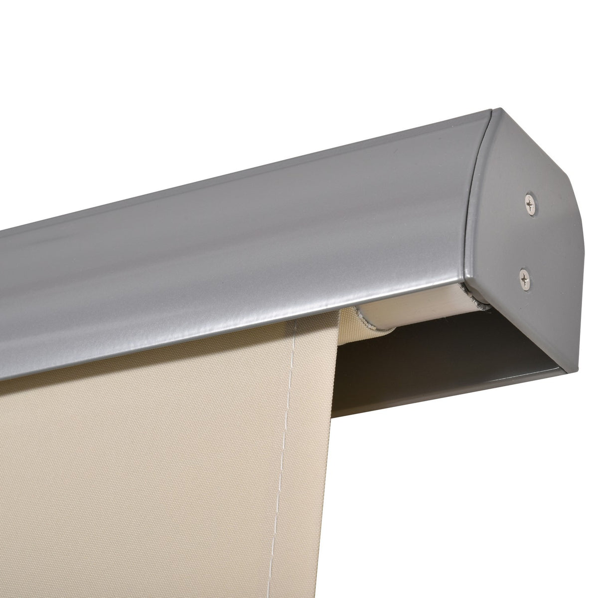 Vertical Awning Balcony Awning With Hand Crank, Wind Protection Side Blind, Polyester + Aluminum, 140X200Cm