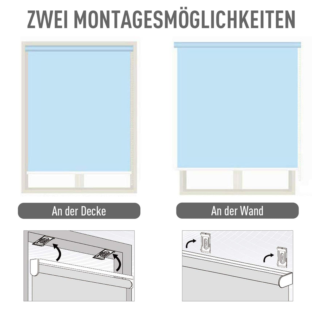 Vertical Awning Balcony Awning With Hand Crank, Wind Protection Side Blind, Polyester + Aluminum, Gray, 140X200Cm