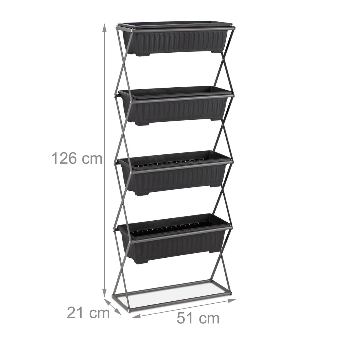 Vertical bed with 4 levels