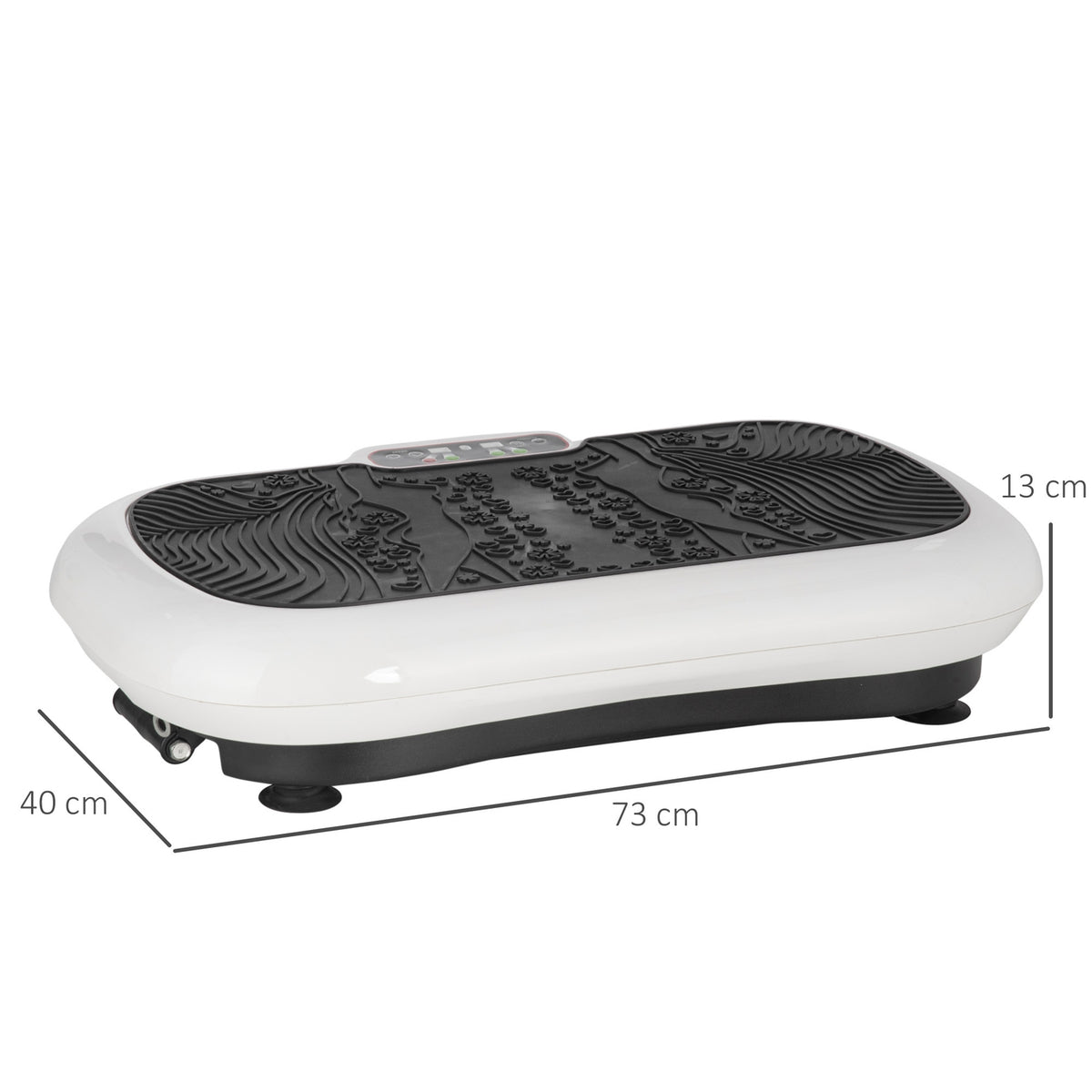 Vibration Plate Fitness Device With 2 Fitness Bands, 99 Vibration Levels, Up To 120 Kg, For Full Body Training, 200W