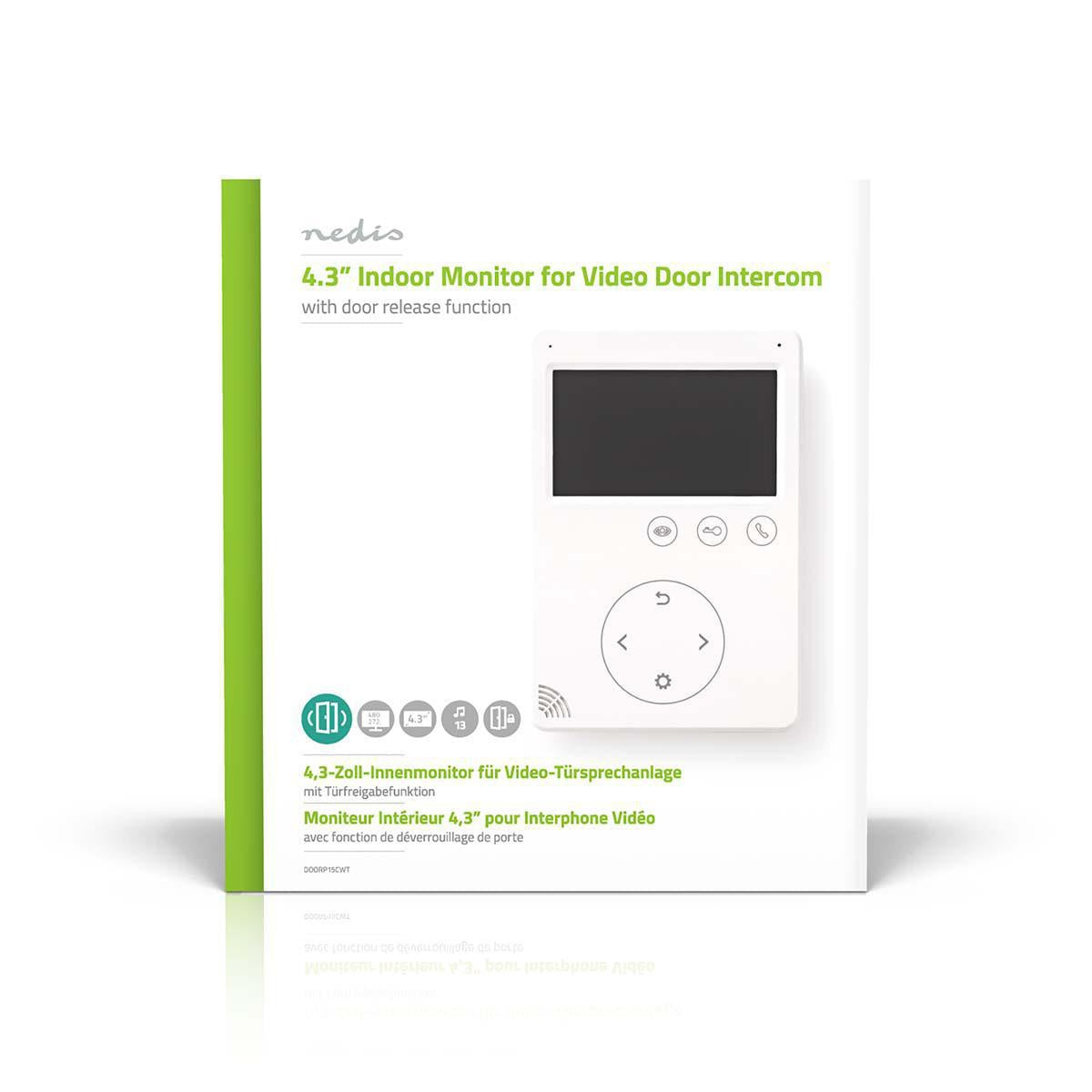 Video intercom | Maximum resolution: 480x272 | 2 way communication | Power adapter | White