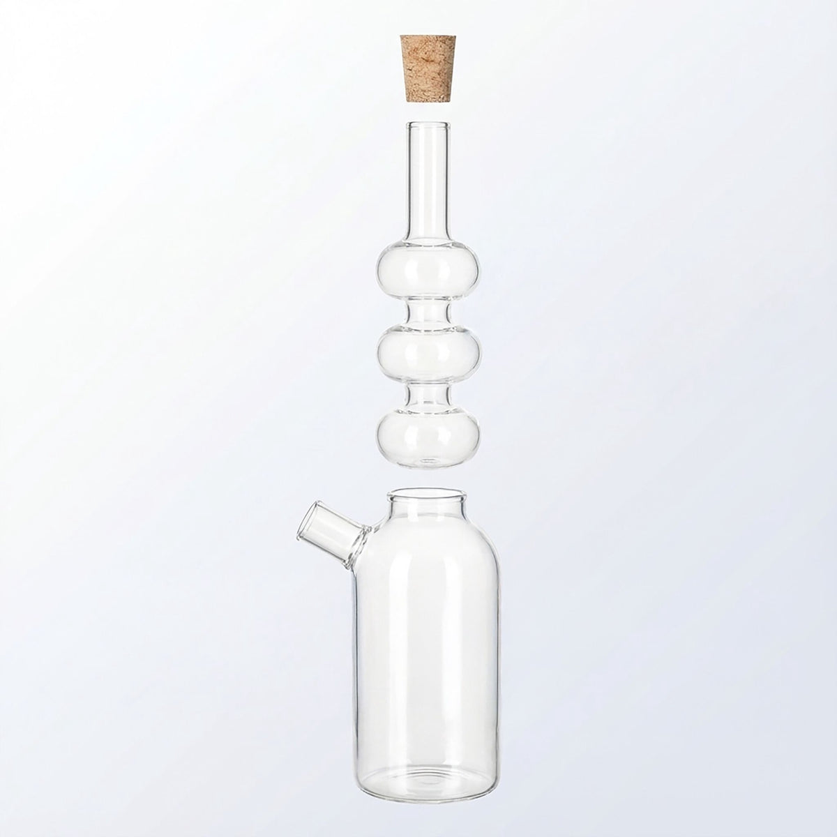 Vinegar & Oil Dispenser Set, 2-in-1 Borosilicate Glass