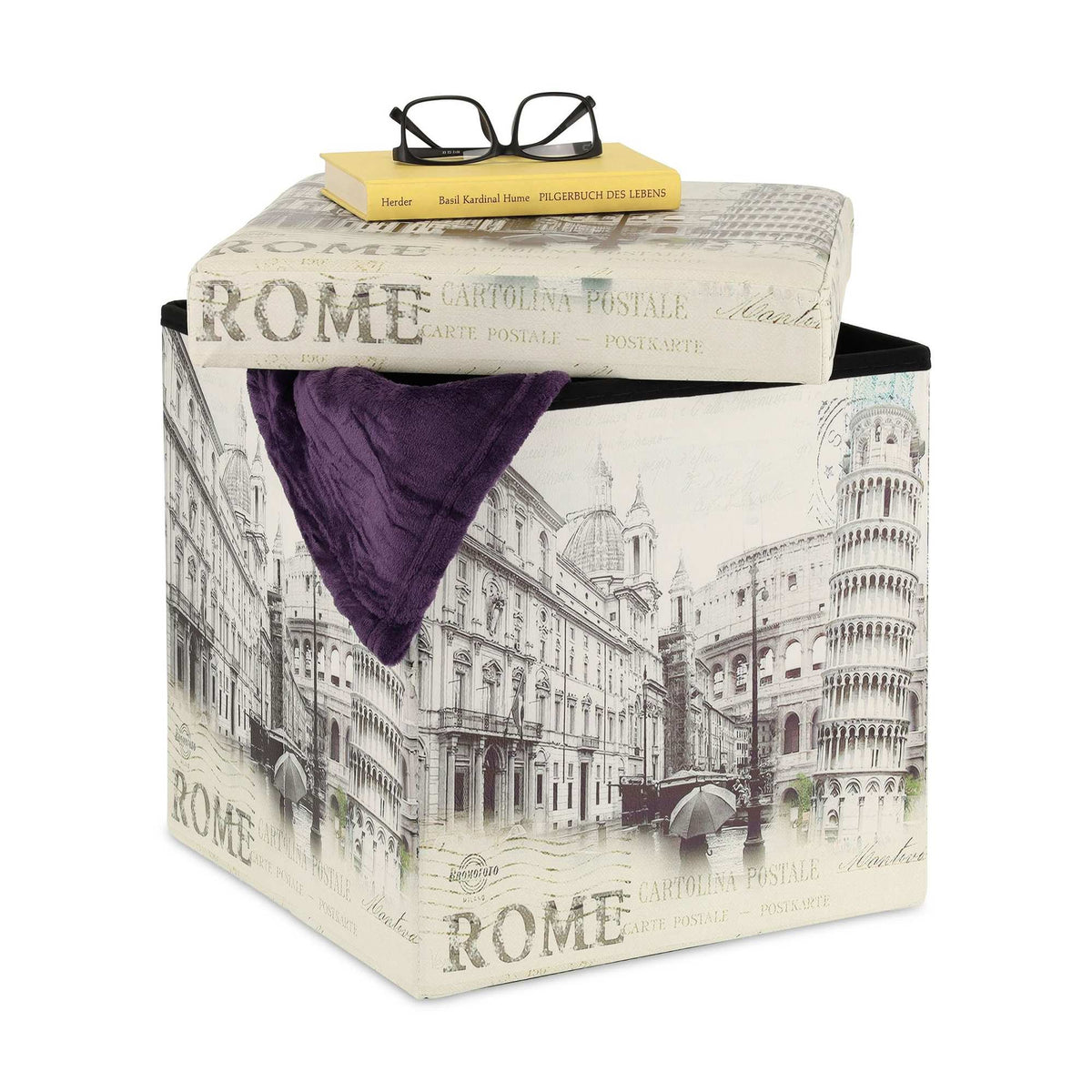 Vintage stool with storage