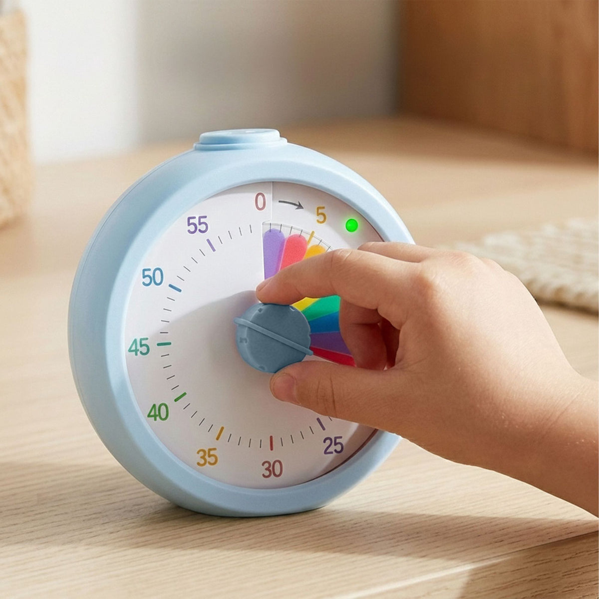 Visual Rainbow Timer for Kids and Adults, 60-Minute