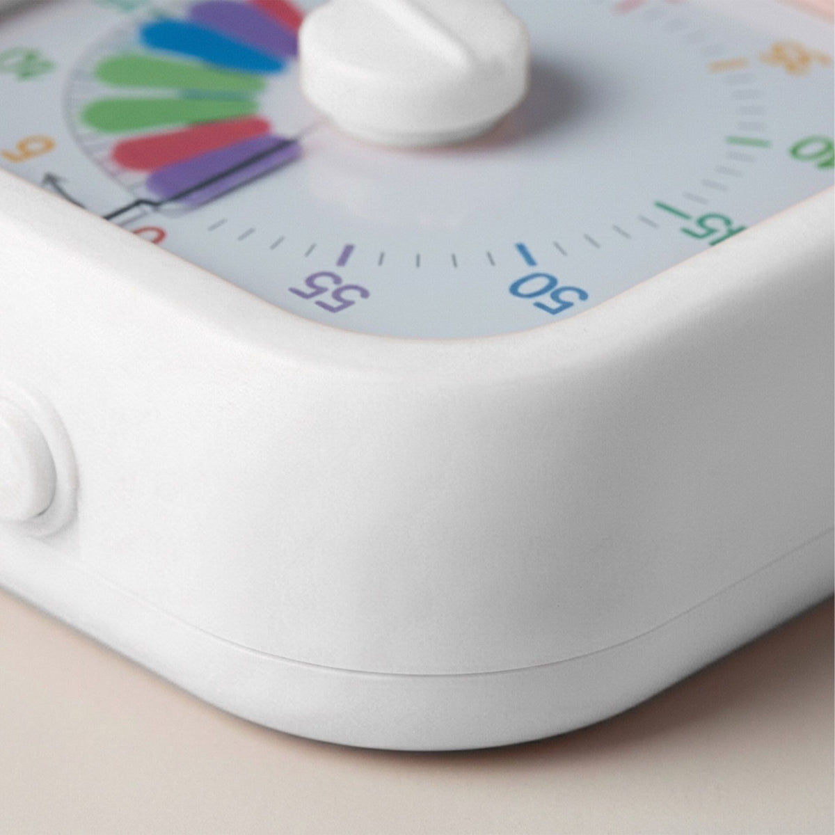 Visual Timer with Rainbow Countdown, 60-Minute, White