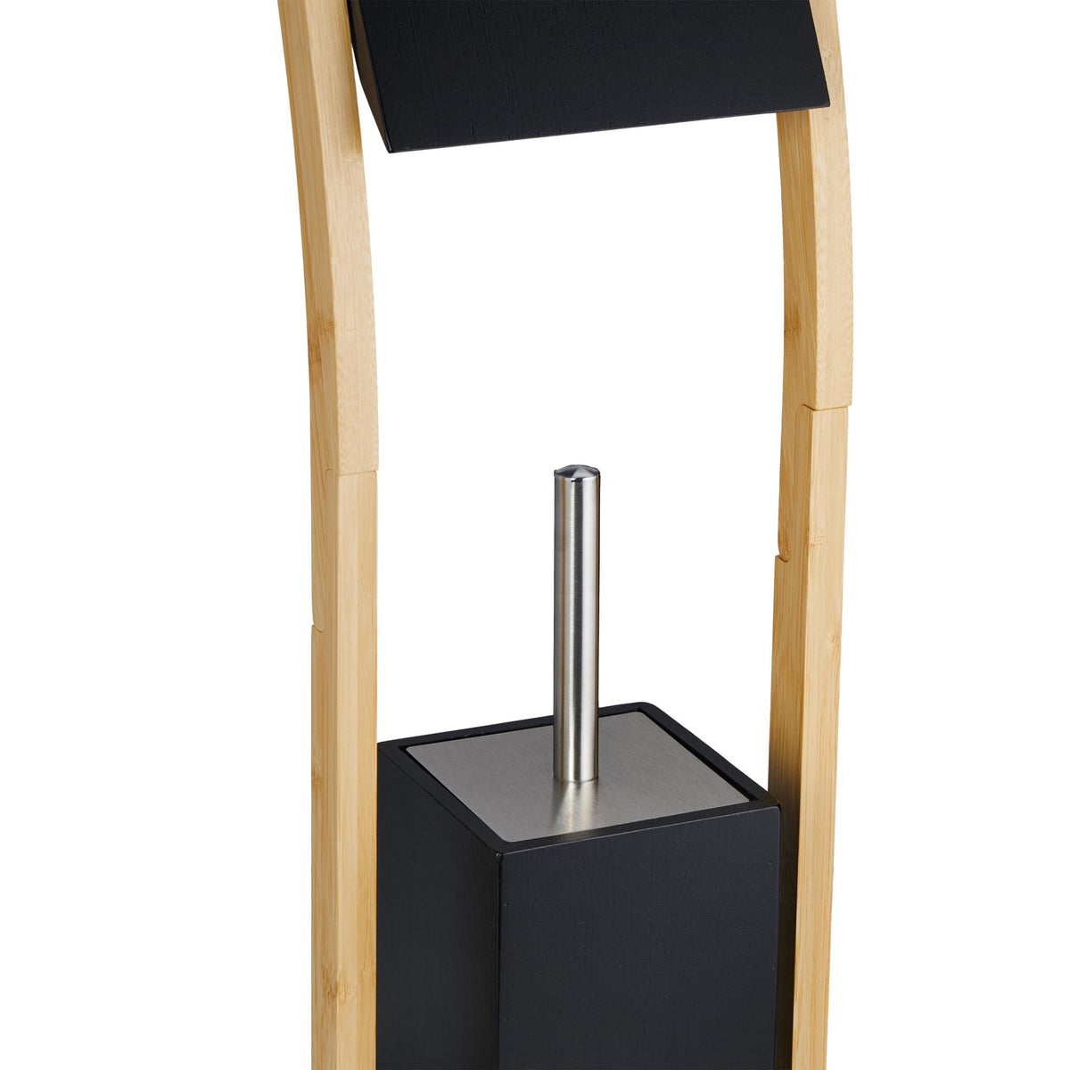 WC chair in bamboo black