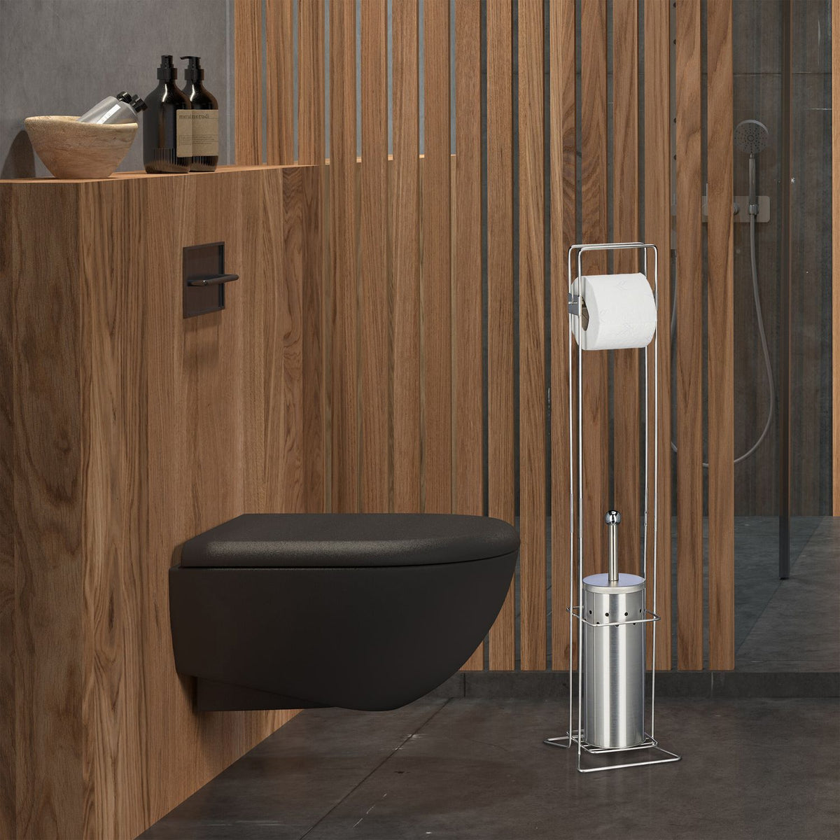WC stand in stainless steel