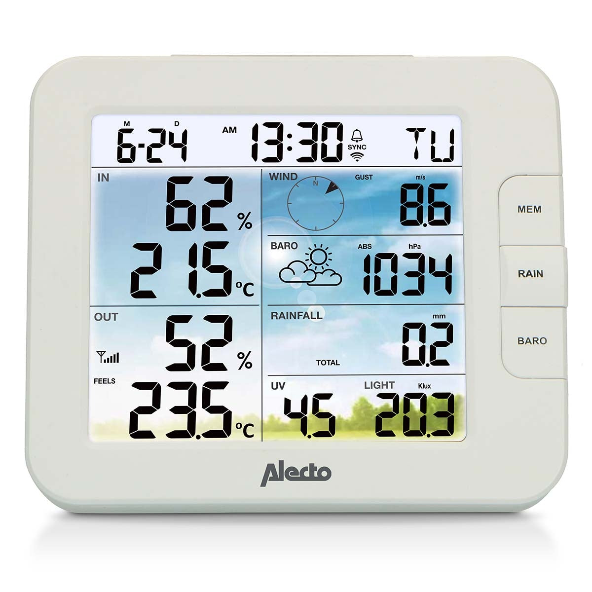 WS5400 Professional 8 in 1 wi-fi weather station with app and wireless outdoor sensor