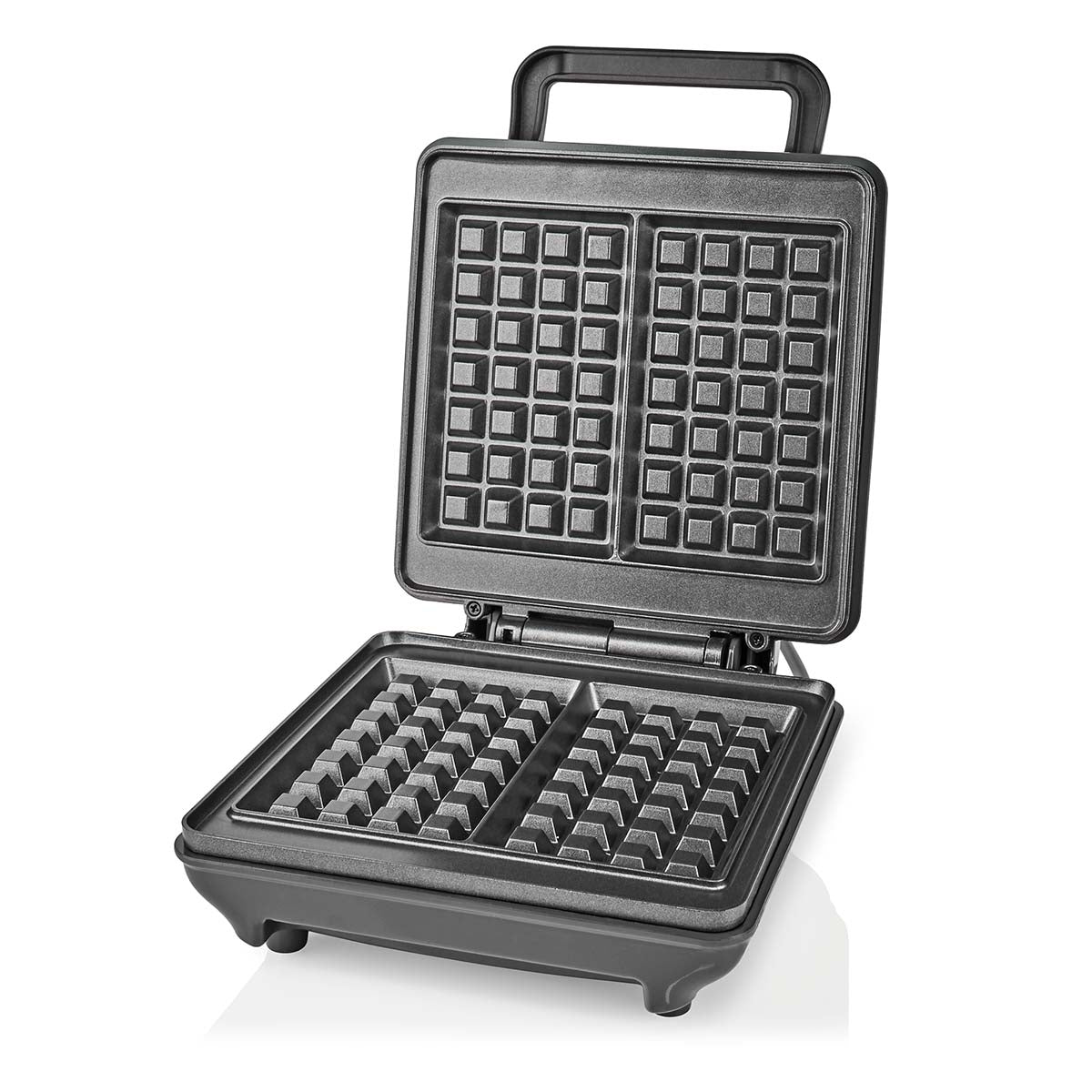 Waffle Iron | Belgian Waffles | 22 x 12.5 cm | 1200 W | Automatic temperature control | ABS / Aluminium