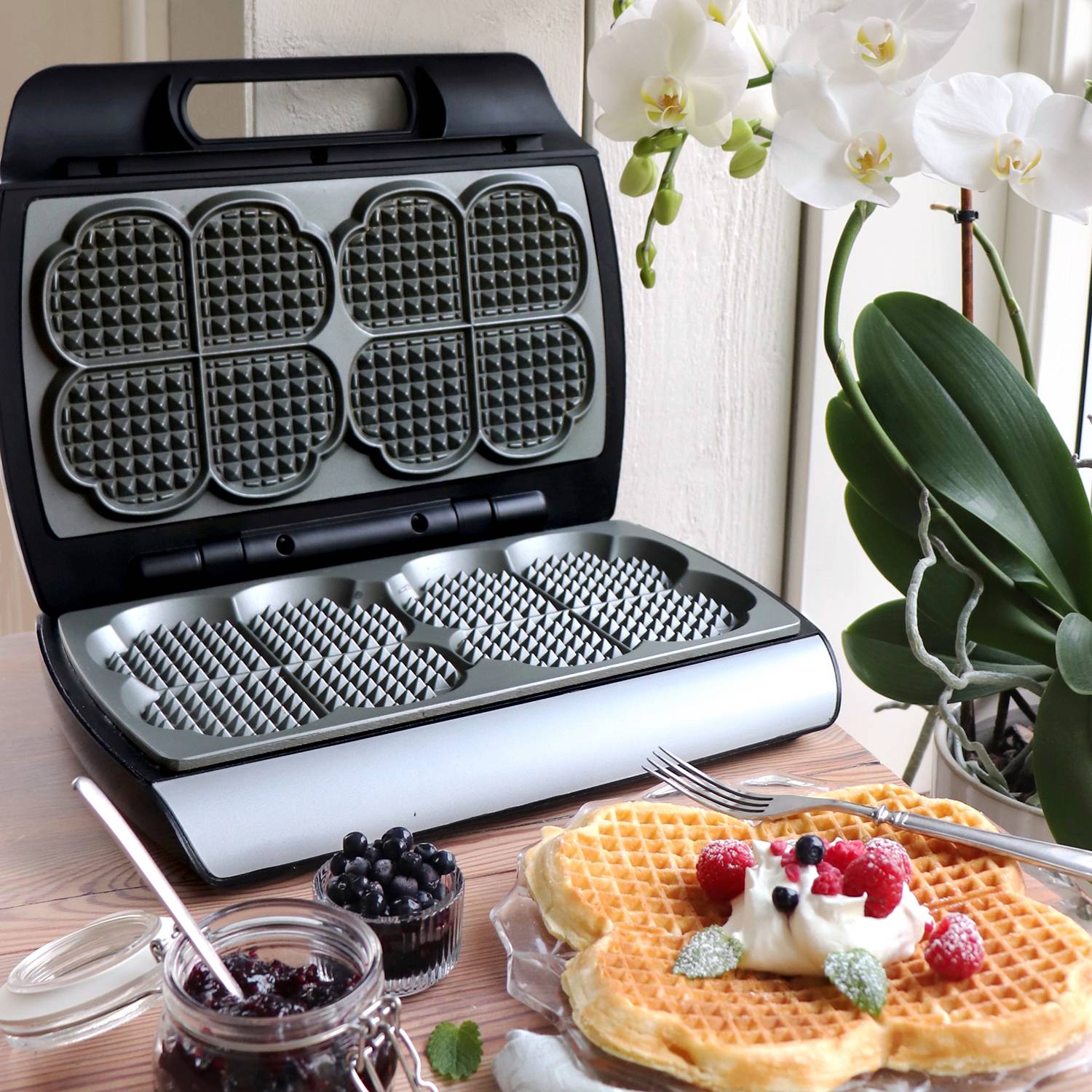 Waffle iron Double Elegance Sound 910.6