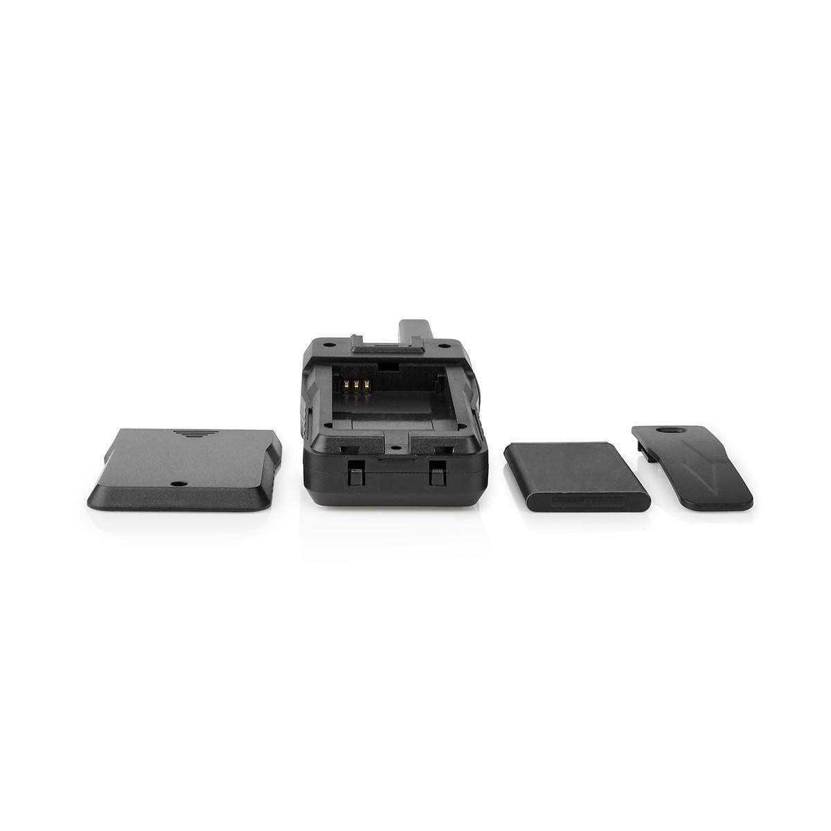 Walkie Talkie Set | 2 handsets | Up to 10 km | Frequency channels: 8 | PTT / VOX | Up to 6 hours | Charging base included | Headphone jack | Black