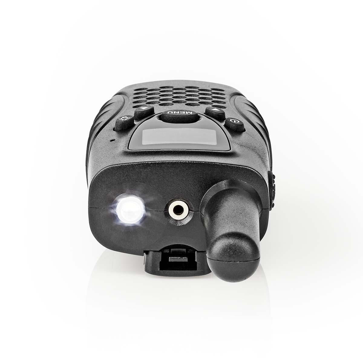 Walkie Talkie Set | 2 handsets | Up to 8 km | Frequency channels: 8 | PTT / VOX | Up to 2.5 hours | Headphone jack | Black