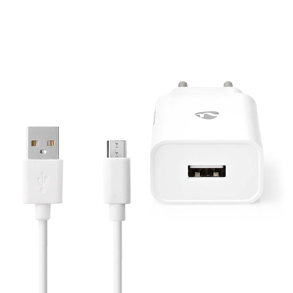 Wall Charger | 12 W| Fast charging function | 1x 2.1 A A | Number of outputs: 1 | USB-A | Micro USB (Loose) Cable | 1.00 m | Single Voltage Output