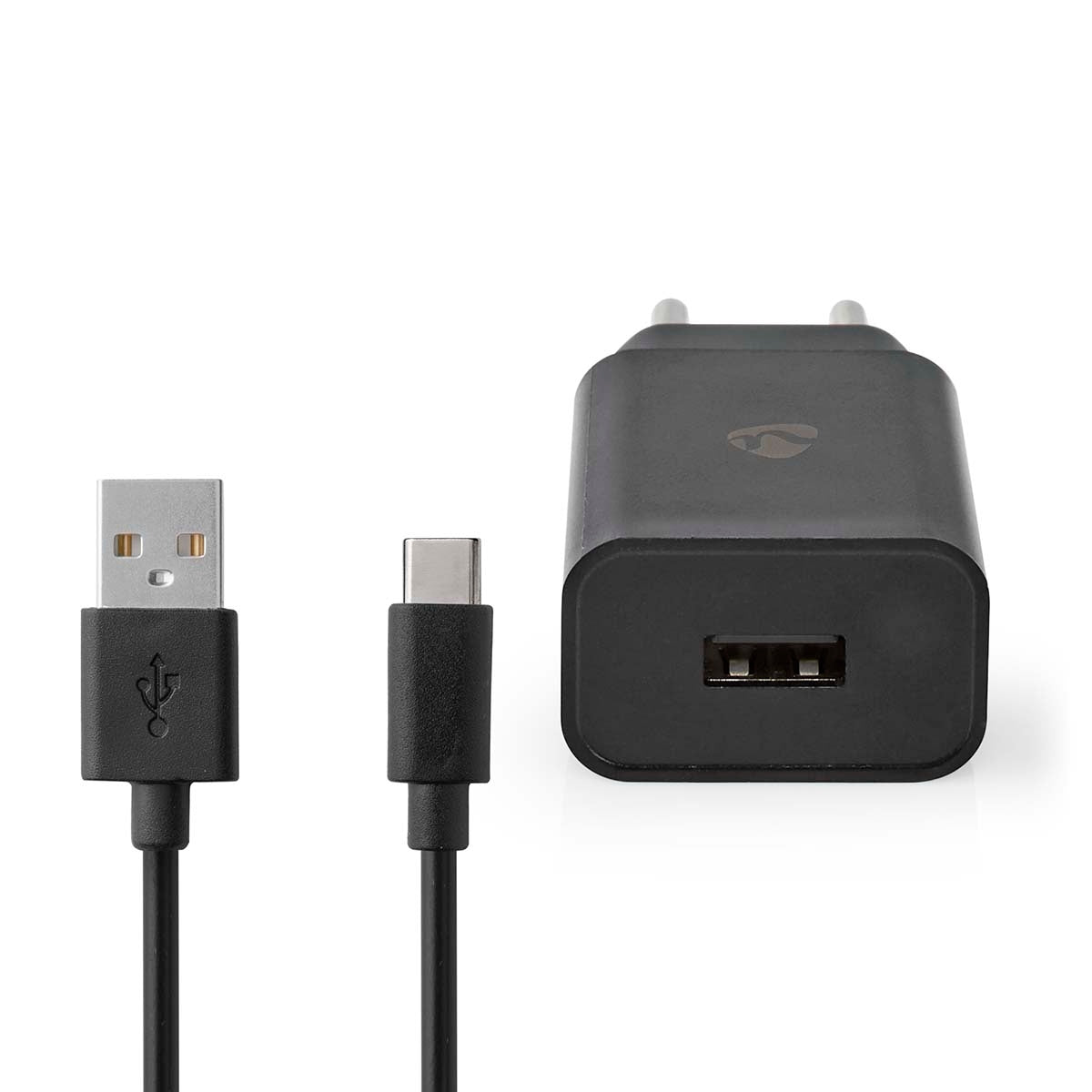 Wall Charger | 12 W| Fast charging function | 1x 2.4 A A | Number of outputs: 1 | USB-A | USB Type-C™ (Loose) Cable | 1.00 m | Single Voltage Output