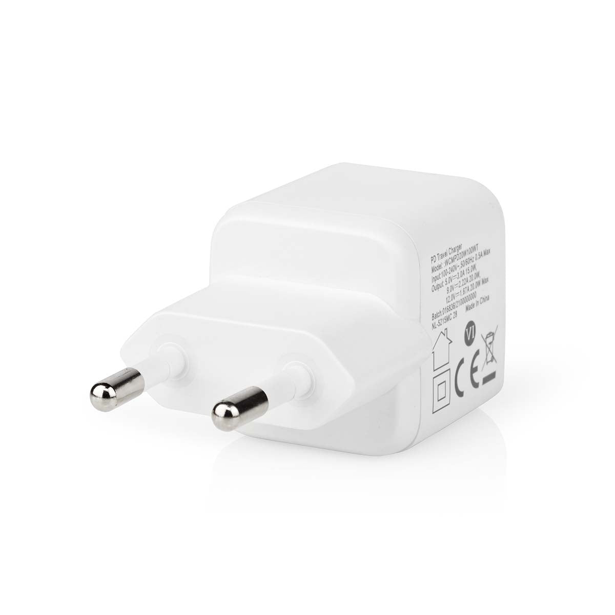 Wall Charger | 20 W| Fast charging function | 1.67 A / 2.22 A / 3.0 A | Number of outputs: 1 | USB-C™ | Automatic selection of Voltage