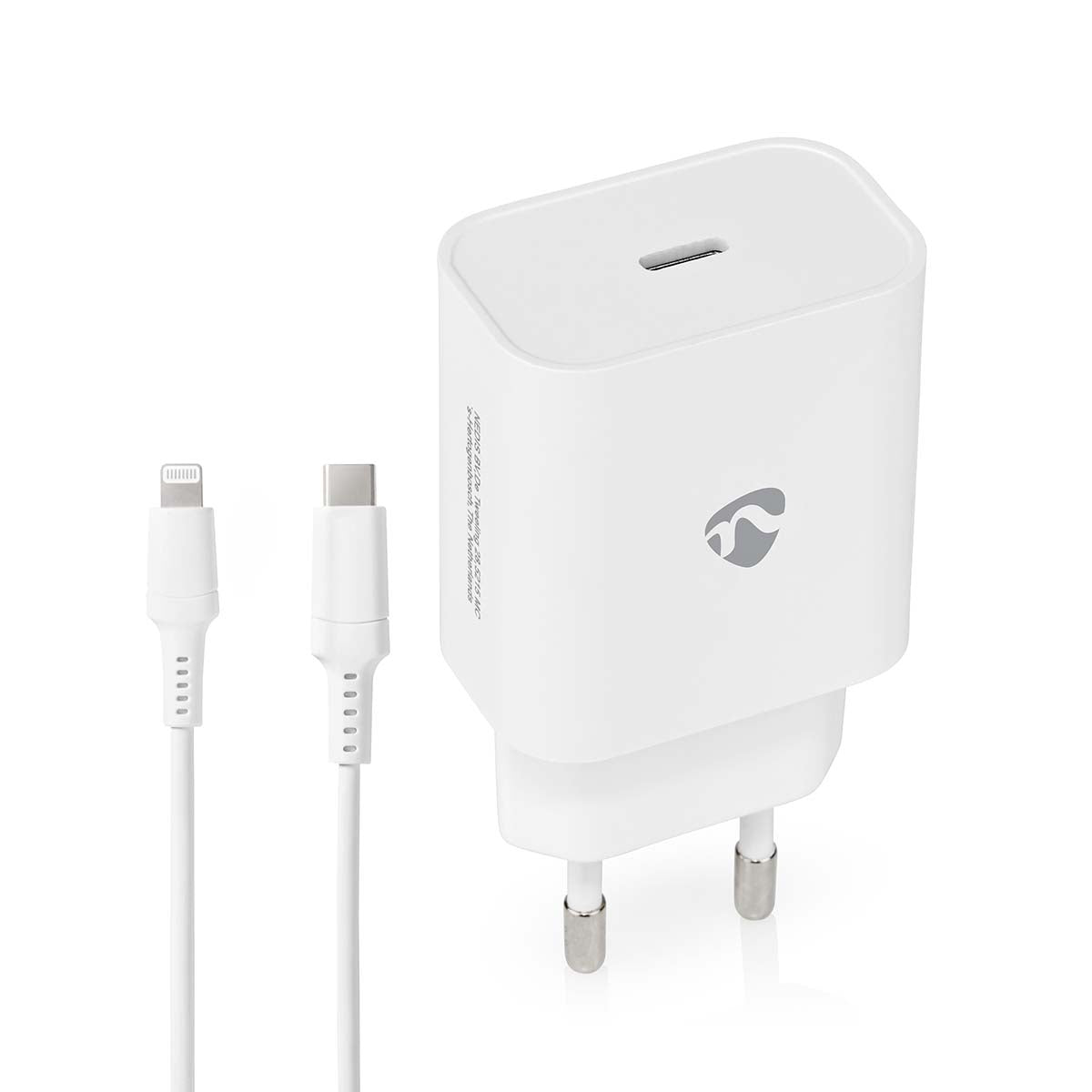 Wall Charger | 20 W| Fast charging function | 1.67 A / 2.22 A / 3.0 A | Number of outputs: 1 | USB-C™ | Lightning 8-Pin (Loose) Cable | 1.00 m | Automatic selection of Voltage