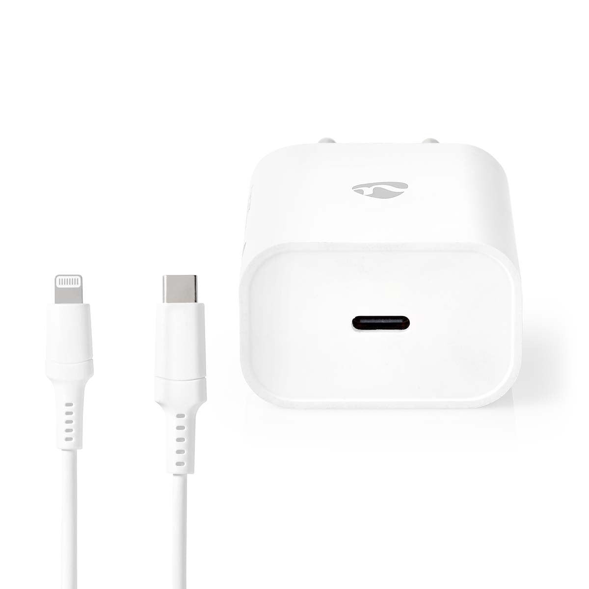 Wall Charger | 20 W| Fast charging function | 1.67 A / 2.22 A / 3.0 A | Number of outputs: 1 | USB-C™ | Lightning 8-Pin (Loose) Cable | 1.00 m | Automatic selection of Voltage
