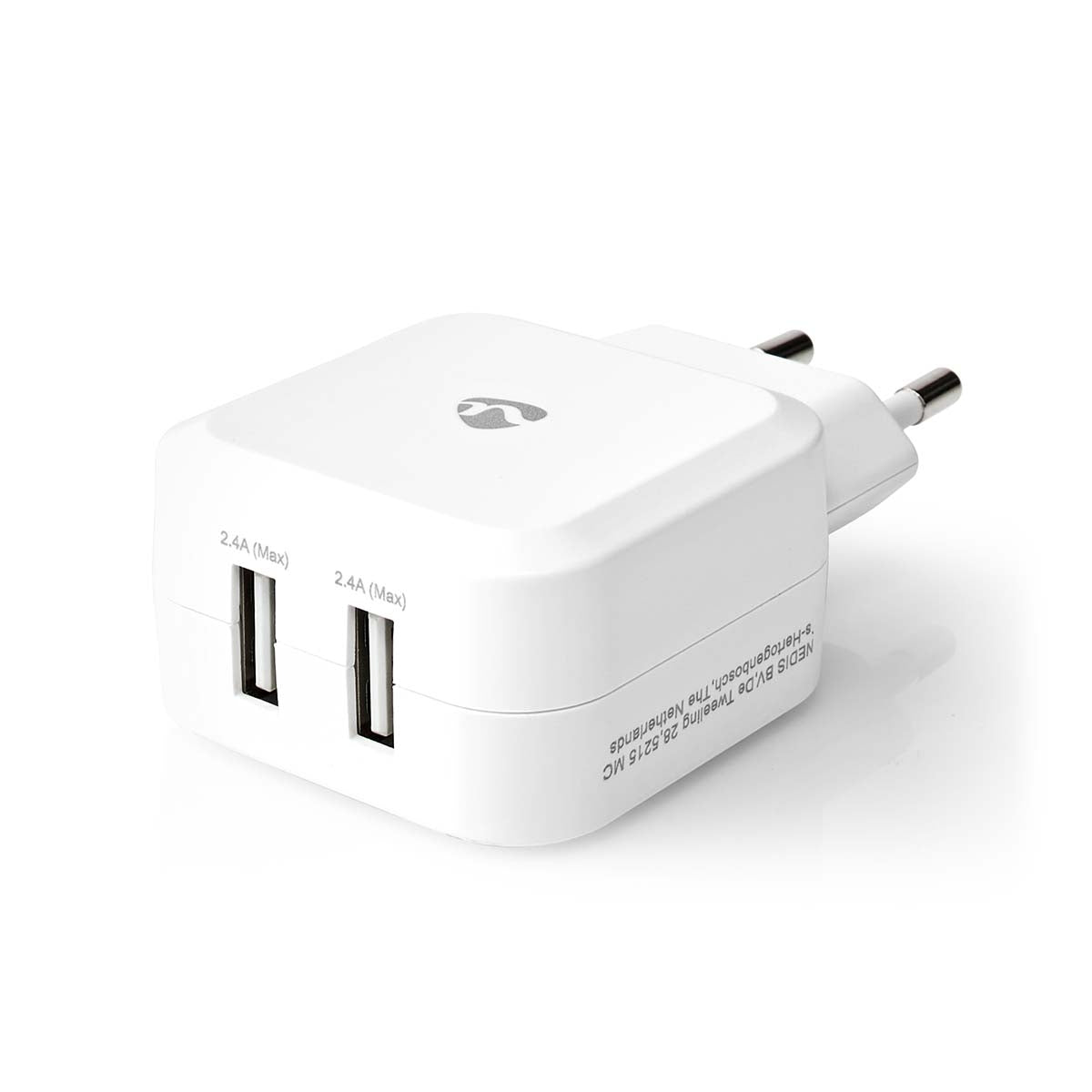Wall Charger | 24 W| Fast charging function | 2x 2.4 A A | Number of outputs: 2 | 2x USB-A | Without cable | Single Voltage Output