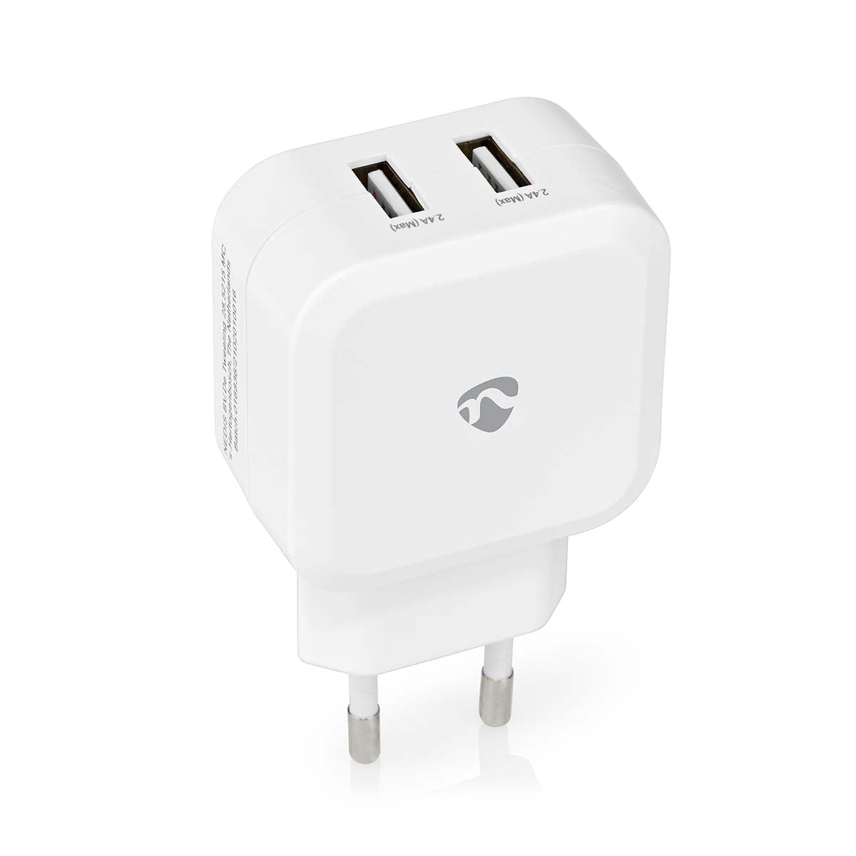 Wall Charger | 24 W| Fast charging function | 2x 2.4 A A | Number of outputs: 2 | 2x USB-A | Without cable | Single Voltage Output
