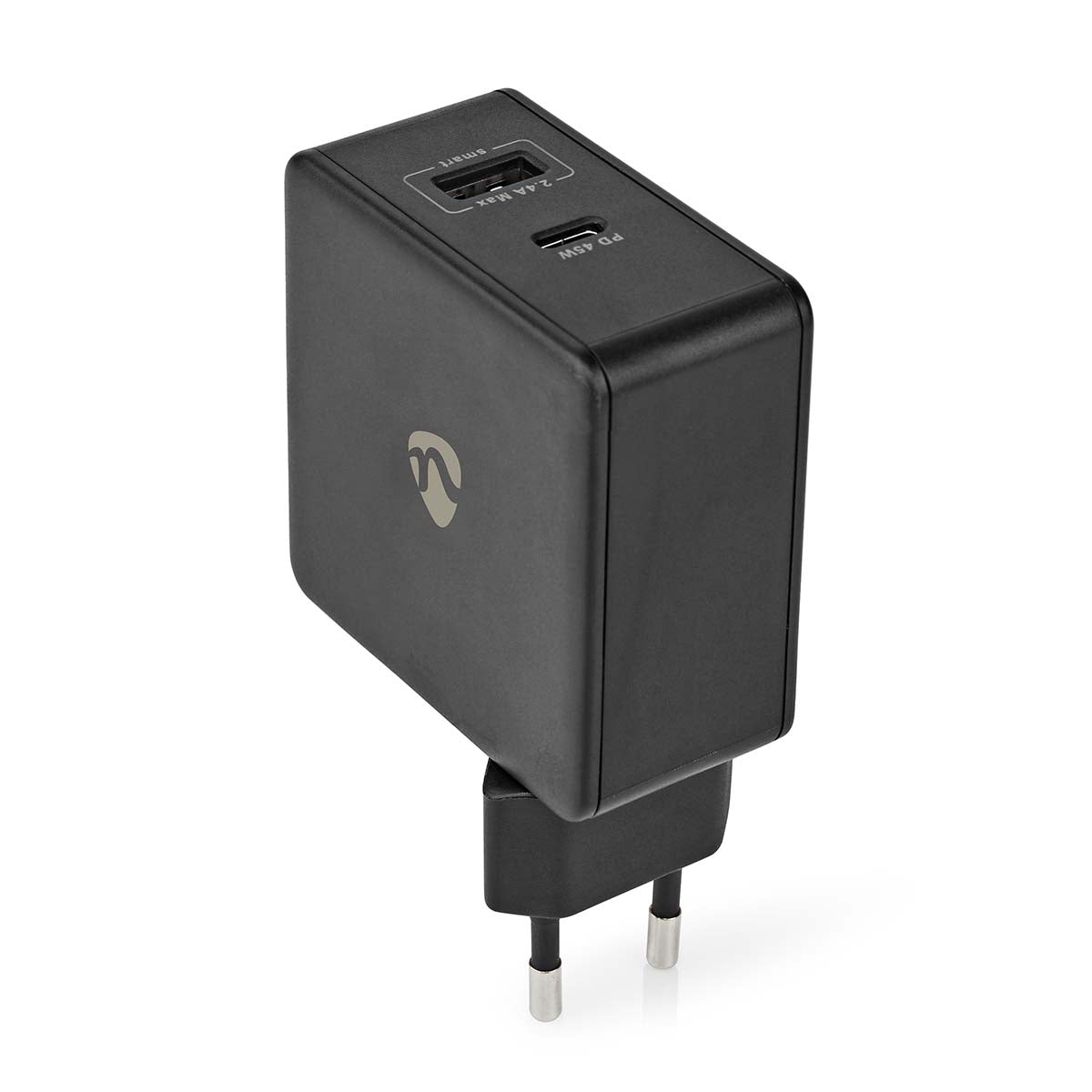 Wall Charger | 57 W| Fast charging function | 2.25 A / 2.4 / 3.0 A | Number of outputs: 2 | USB-A / USB-C™ | Without cable | Automatic selection of Voltage