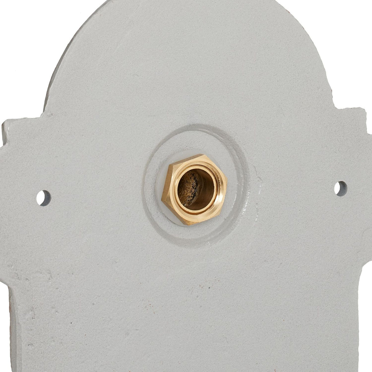 Wall Fountain with Tap, Gold and Grey Cast Iron