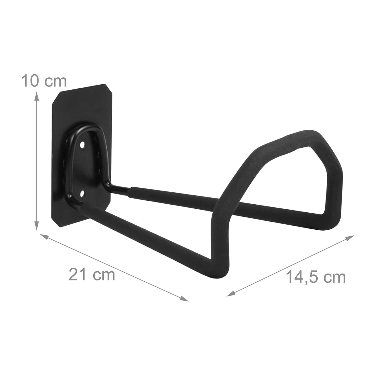 Wall Hose Holders, Set of 2 – Black, Heavy-Duty Iron