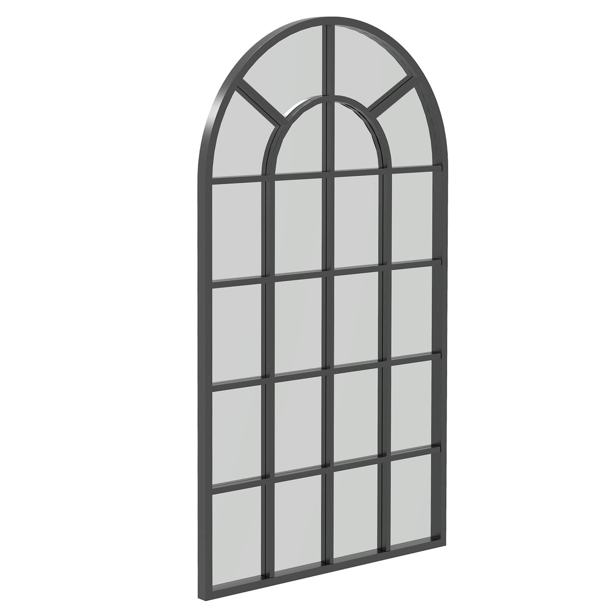 Wall Mirror, Wardrobe Mirror, 110 X 62 Cm, Hallway Mirror With Metal Frame, Hanging Mirror, Living Room Mirror For Bedroom, Black