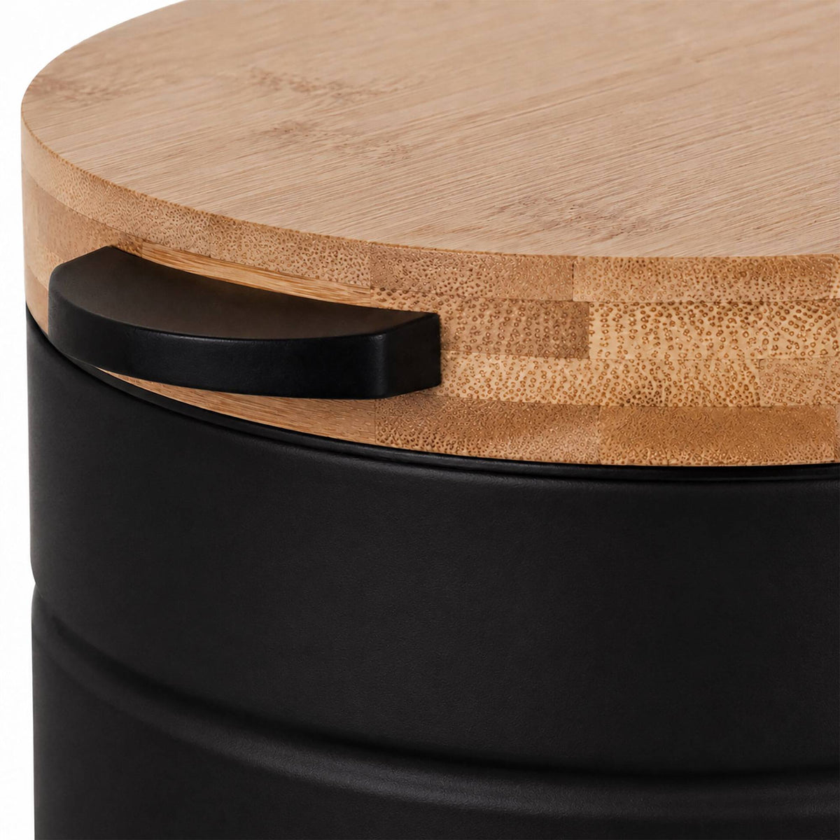 Wall-Mounted 3L Cosmetic Bin, Black – Soft-Close Lid