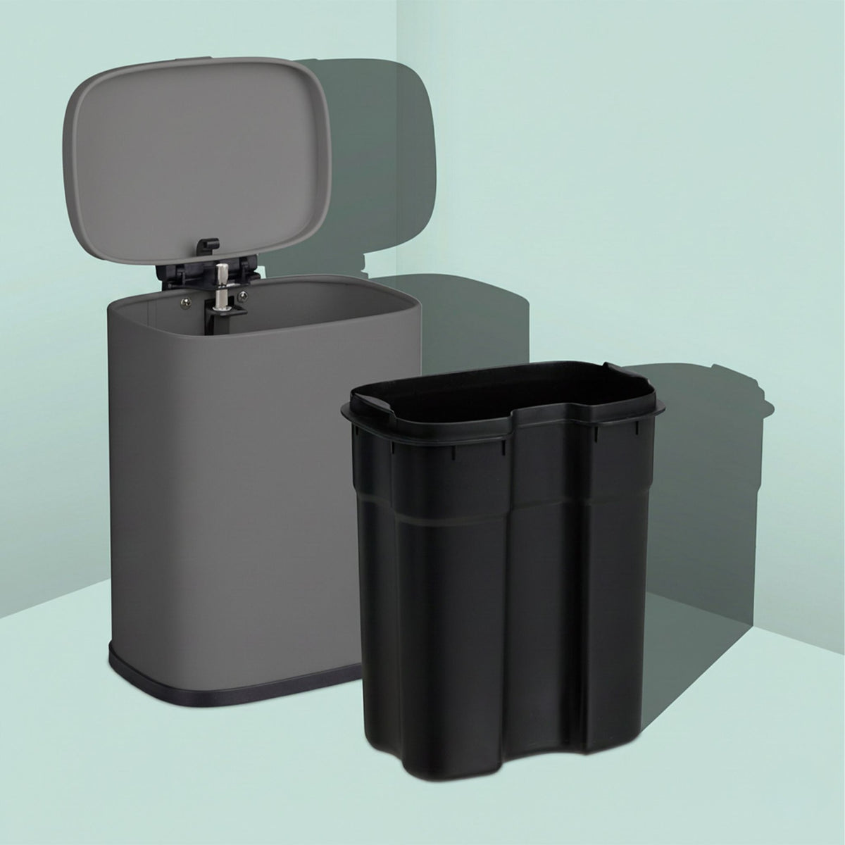 Wall-Mounted Bathroom Bin, 3L, Soft-Close Lid