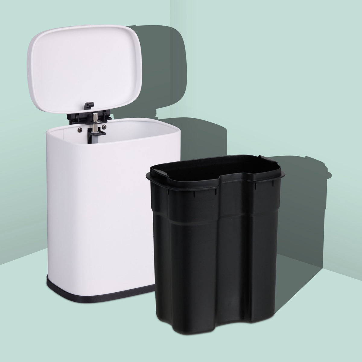 Wall-Mounted Bathroom Bin, 3L, Soft-Close Lid