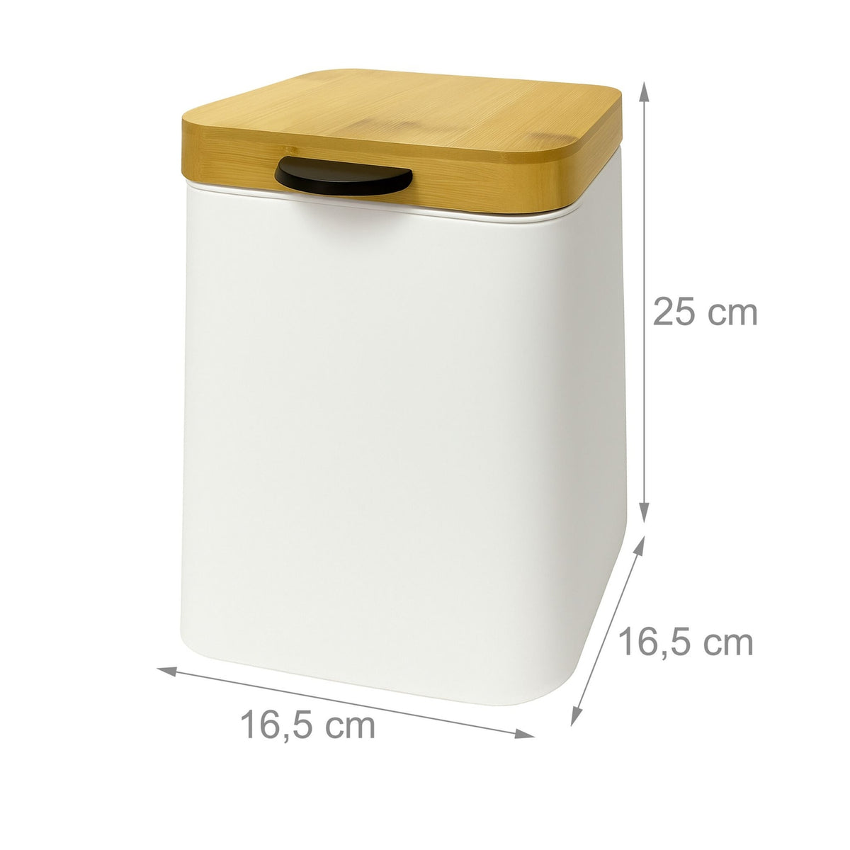 Wall-Mounted Bathroom Bin, 3L, Soft-Close Lid