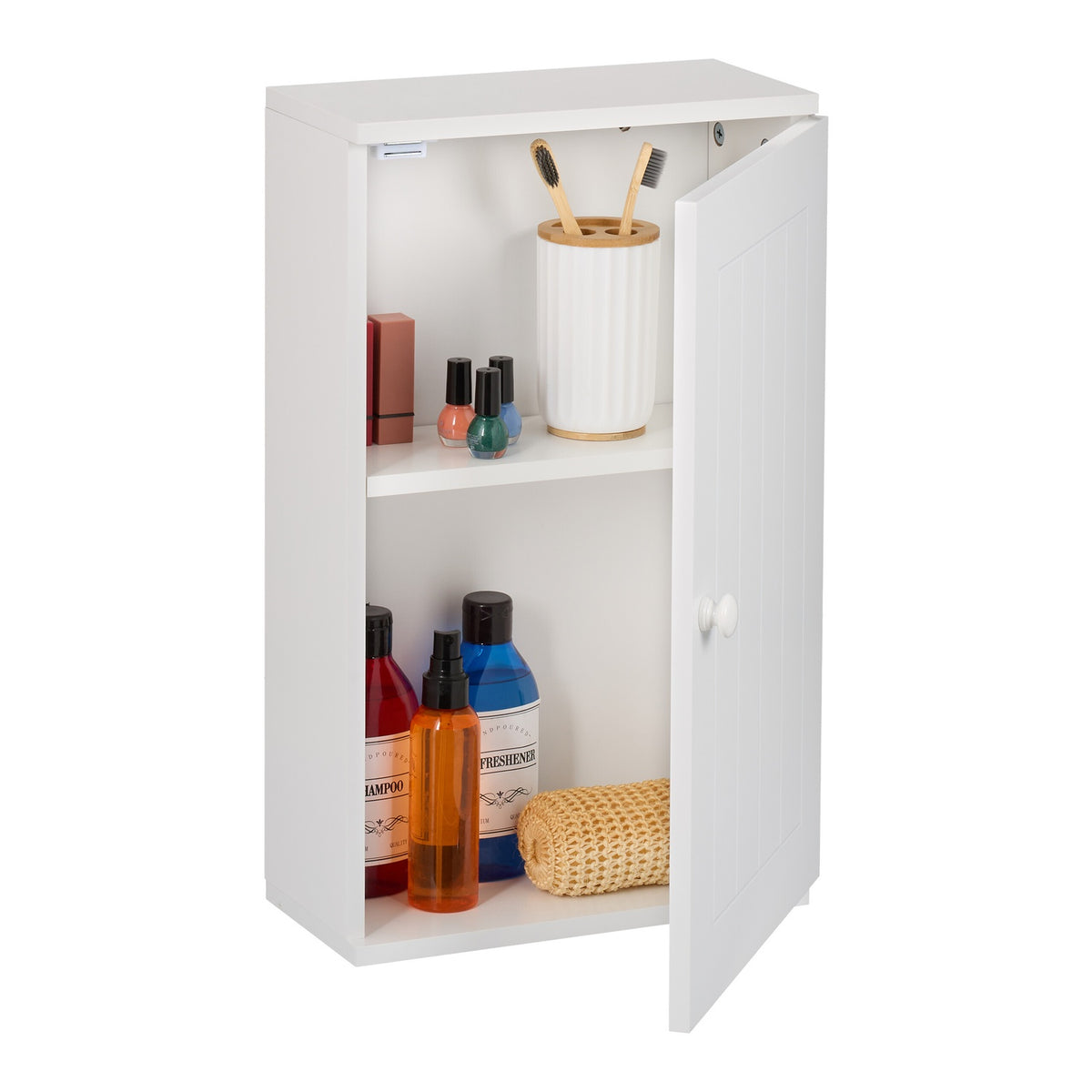 Wall-Mounted Bathroom Cabinet with Adjustable Shelf