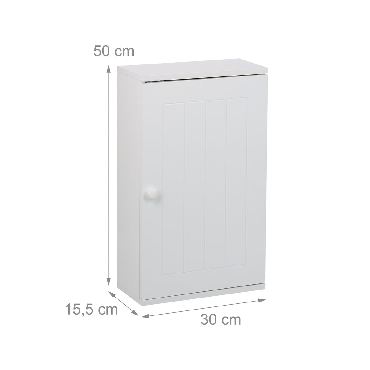 Wall-Mounted Bathroom Cabinet with Adjustable Shelf